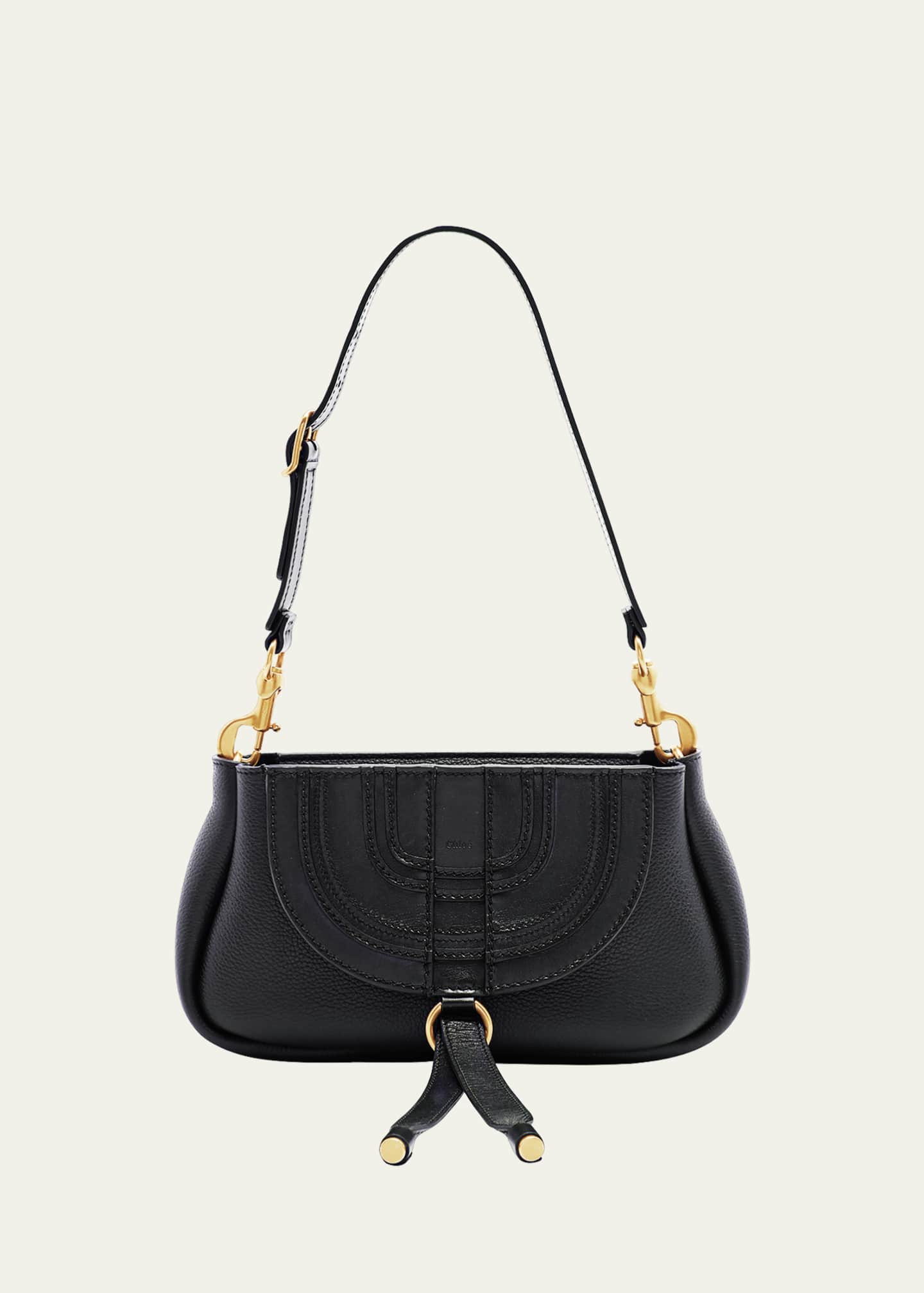 Chloé Black Marcie Shoulder Bag