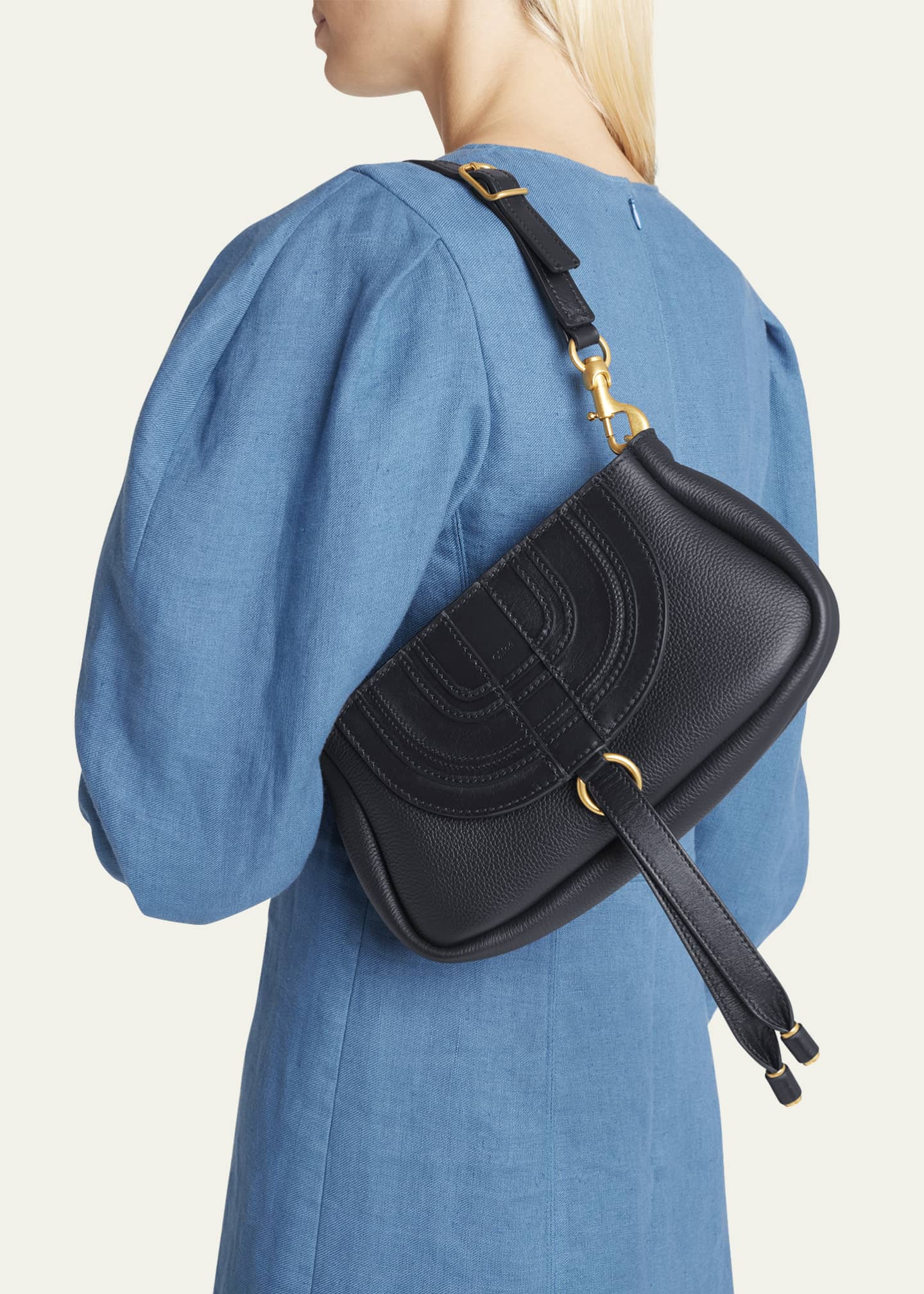 Chloé, Marcie small black shoulder bag