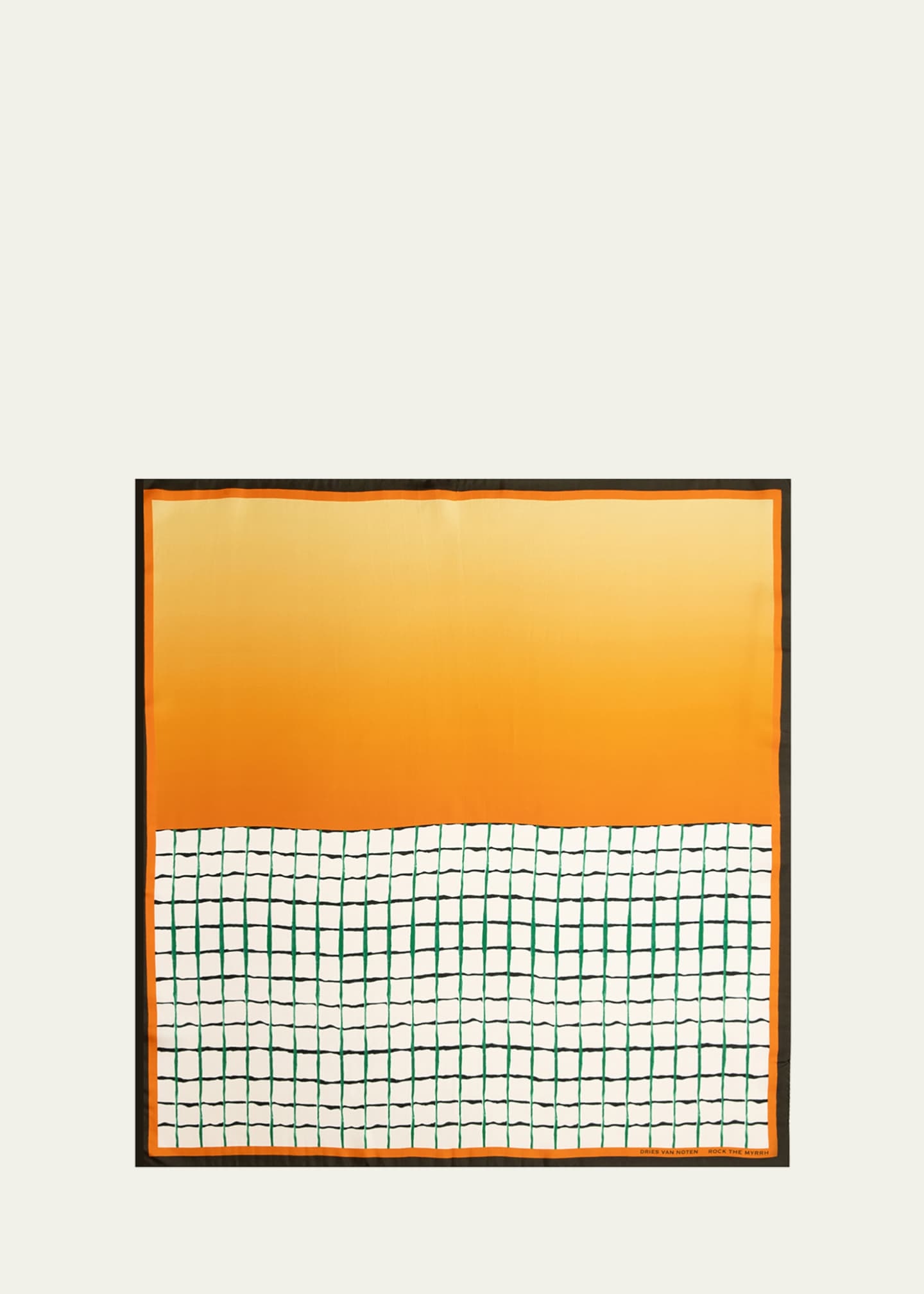 Dries Van Noten Rock The Myrrh Silk Foulard Image 1 of 2