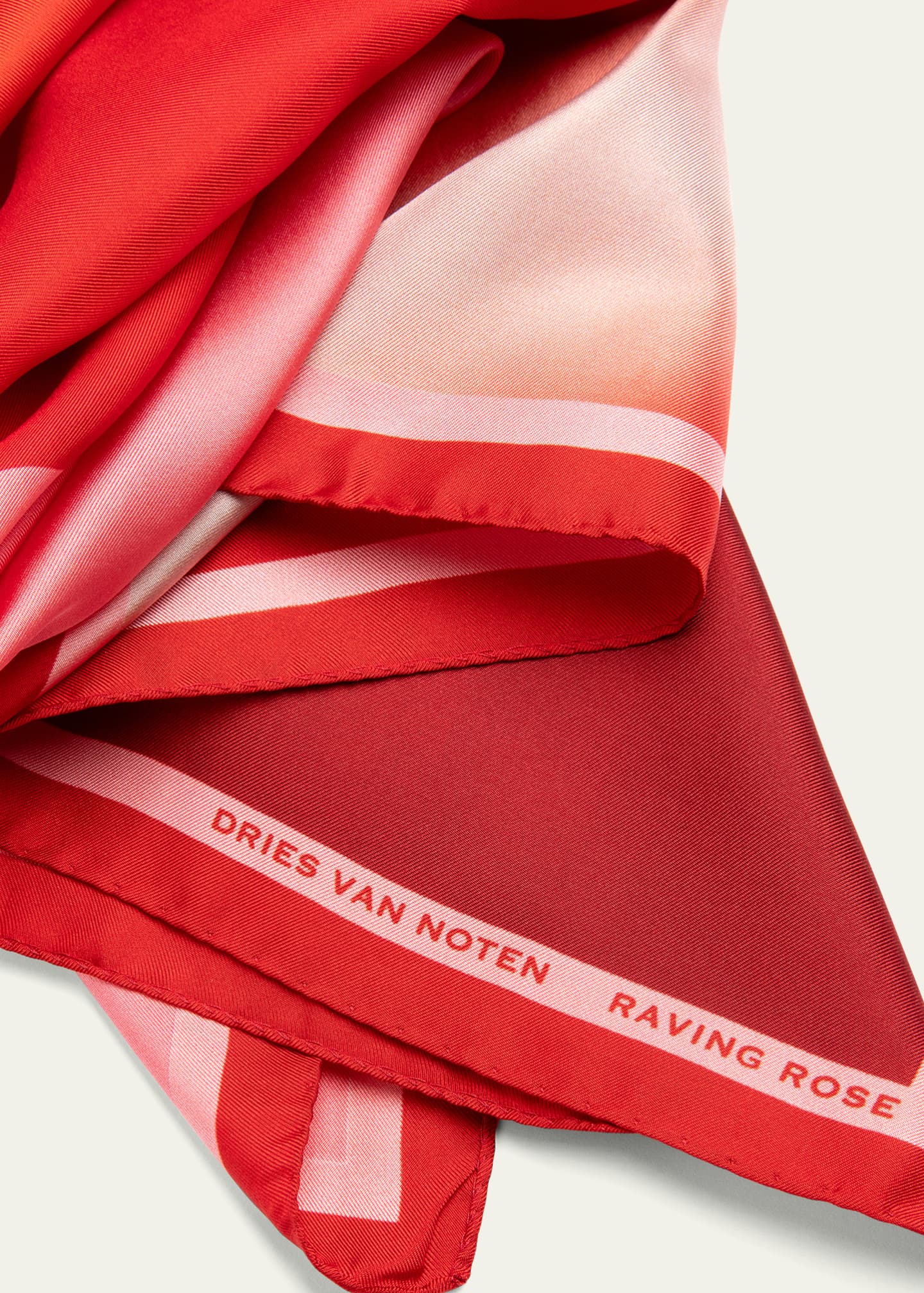 Dries Van Noten Raving Rose Silk Foulard Image 2 of 2