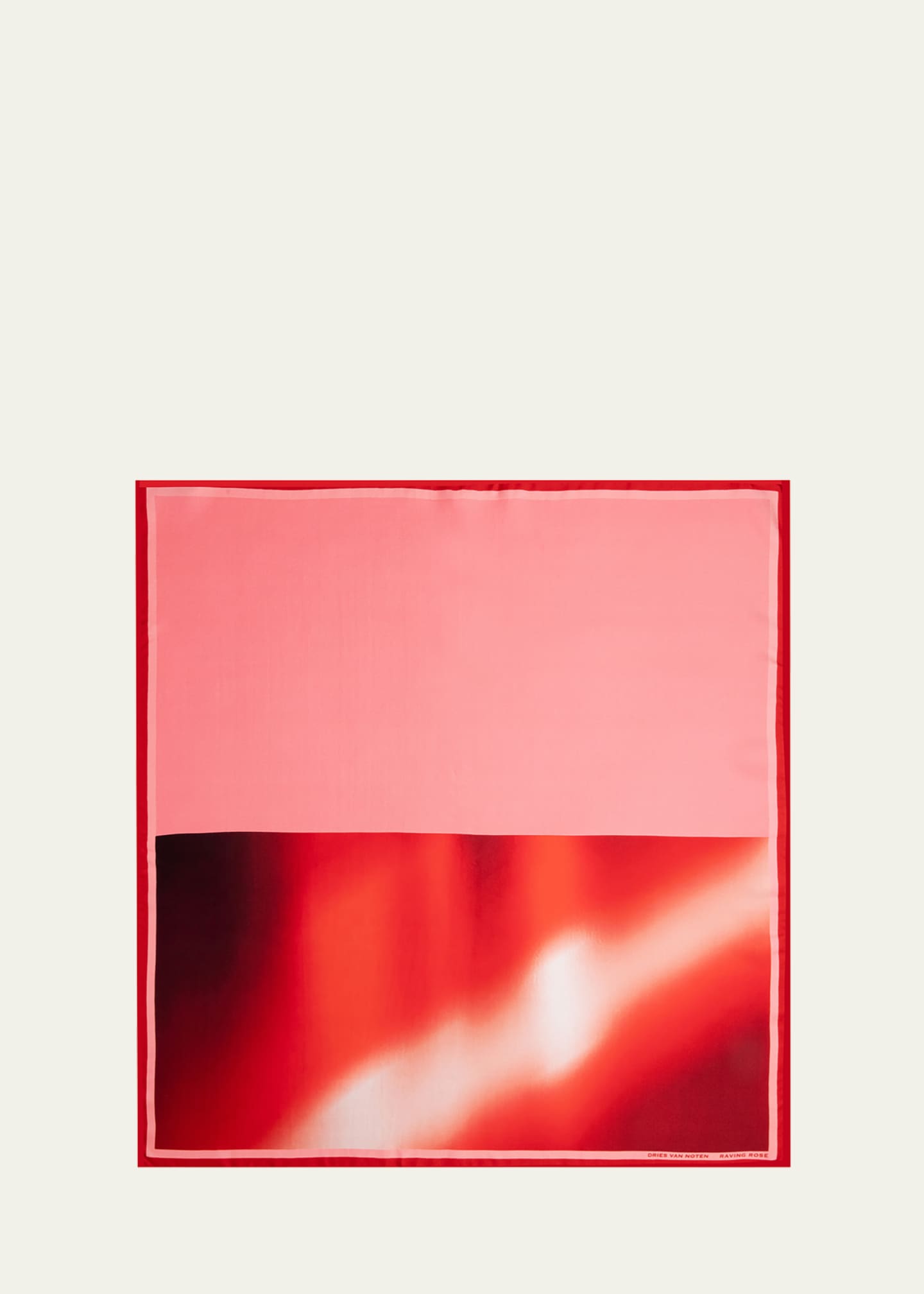 Dries Van Noten Raving Rose Silk Foulard Image 1 of 2
