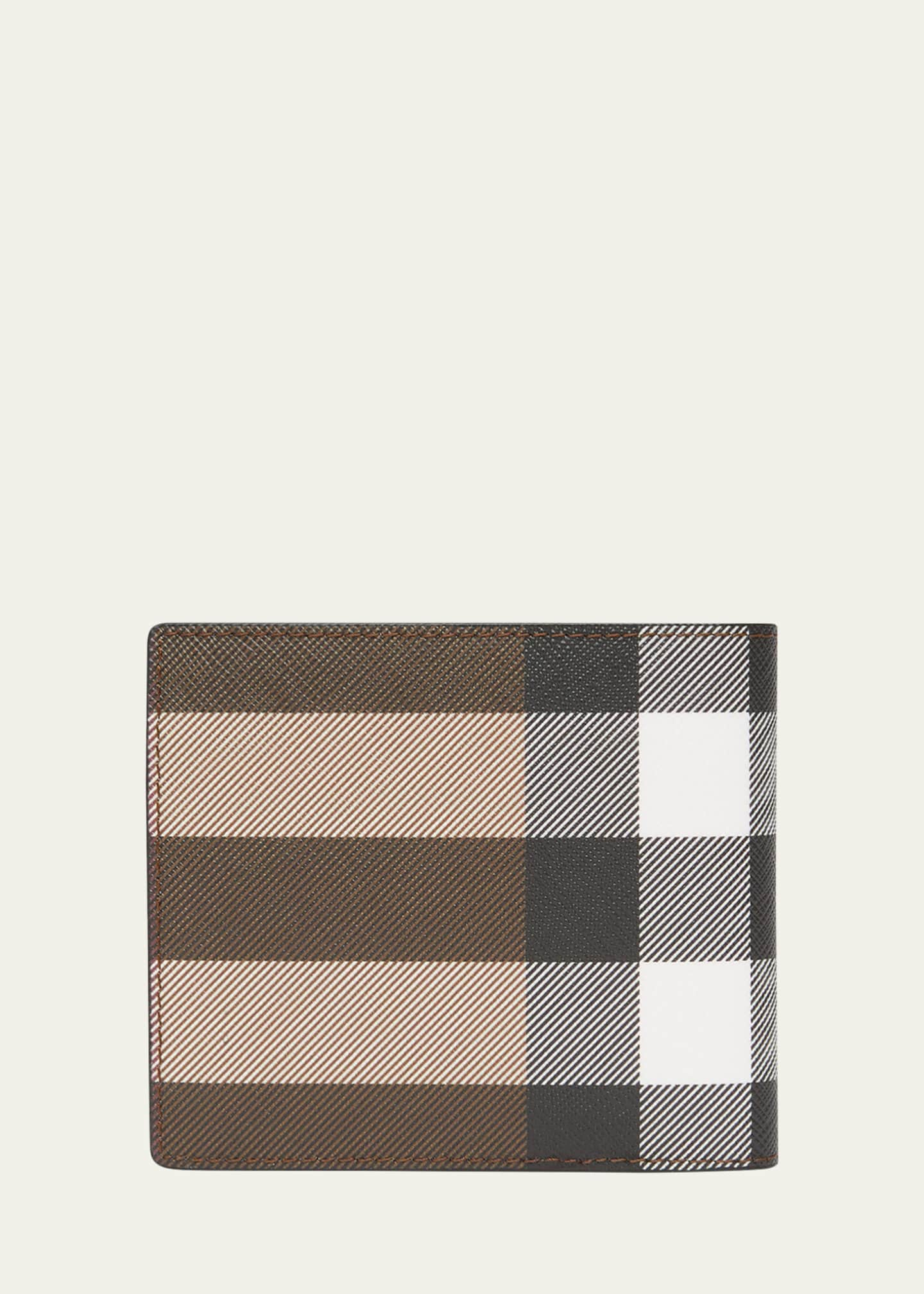 Burberry Men's Check Logo Bifold Wallet - Bergdorf Goodman