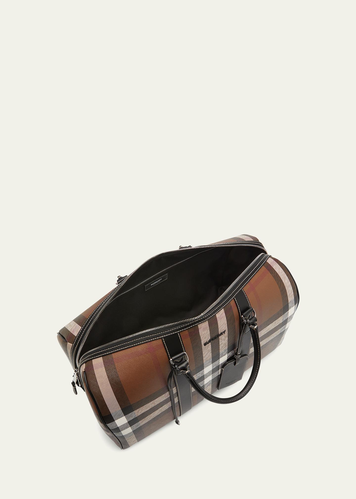 Burberry Men's Exaggerated Check Duffel Bag - Bergdorf Goodman