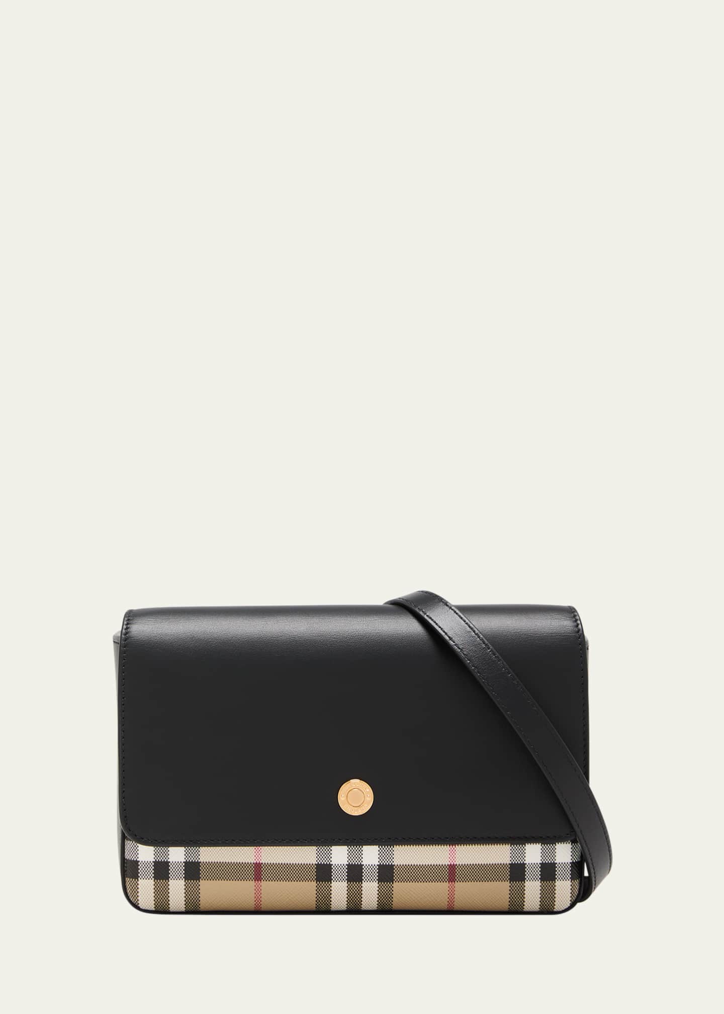 Burberry New Hampshire Check Leather Crossbody Bag Bergdorf Goodman