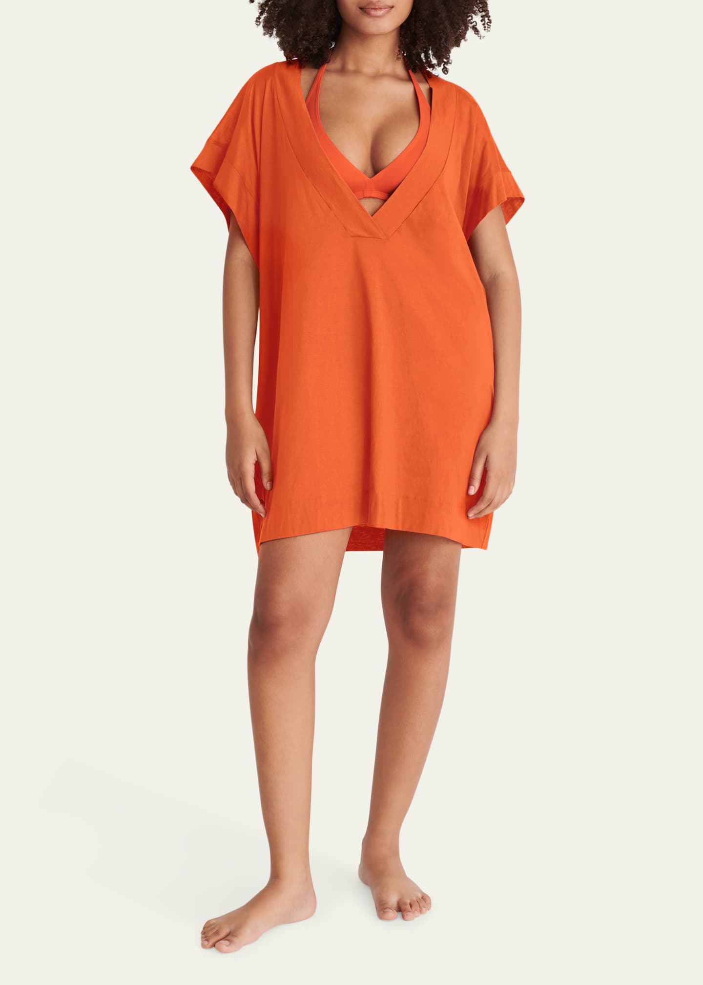 Eres Renee V-Neck T-Shirt Coverup Image 2 of 4