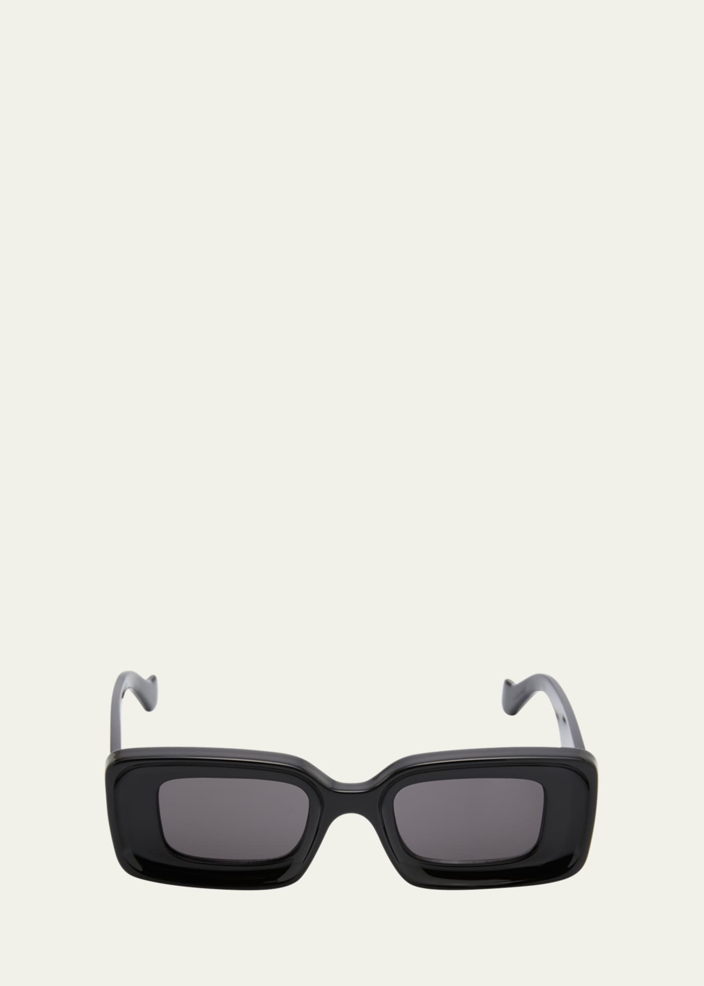 Loewe Anagram Beveled Acetate Rectangle Sunglasses Bergdorf Goodman
