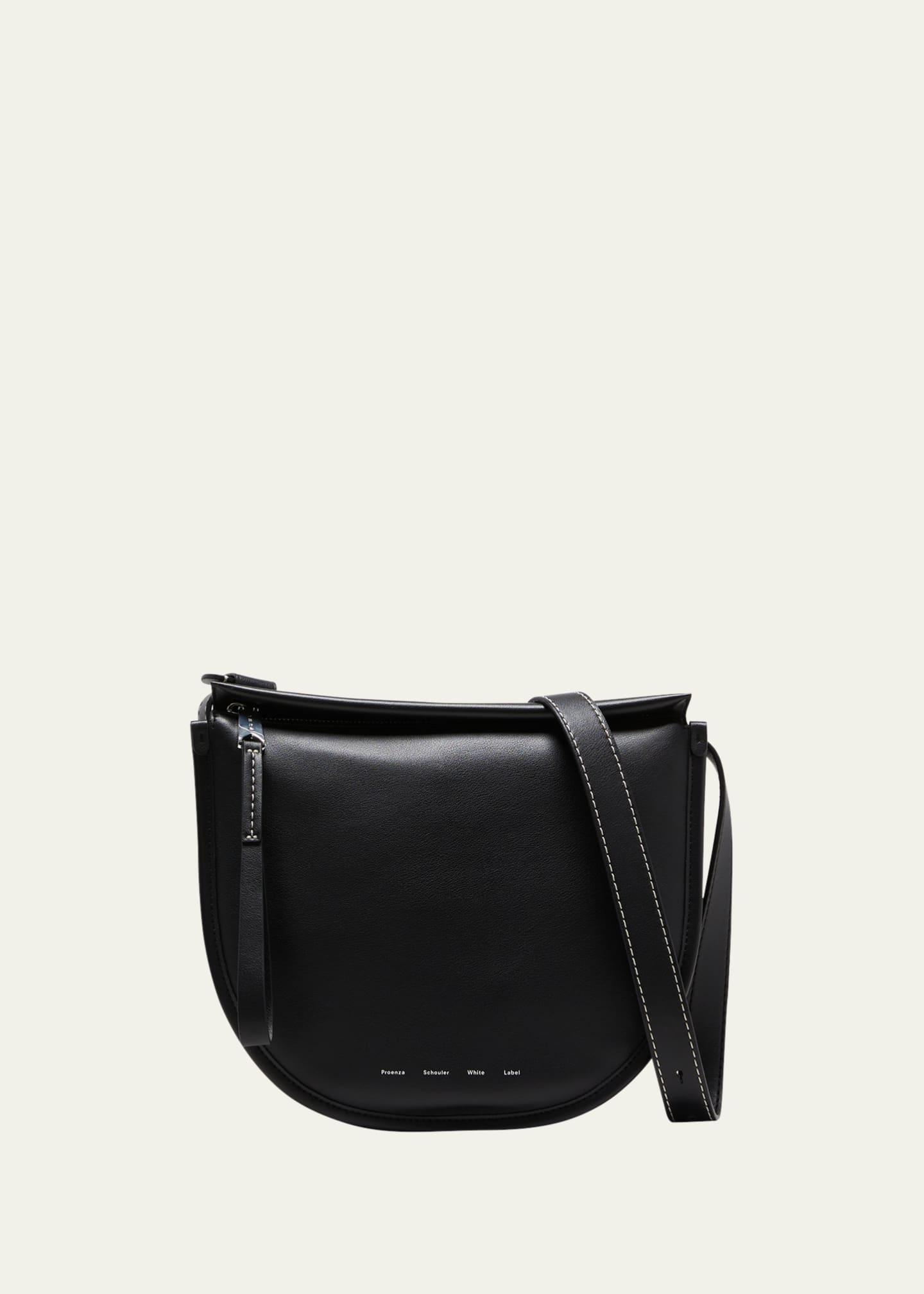 PROENZA SCHOULER WHITE LABEL Baxter Zip Leather Hobo Bag in Brown