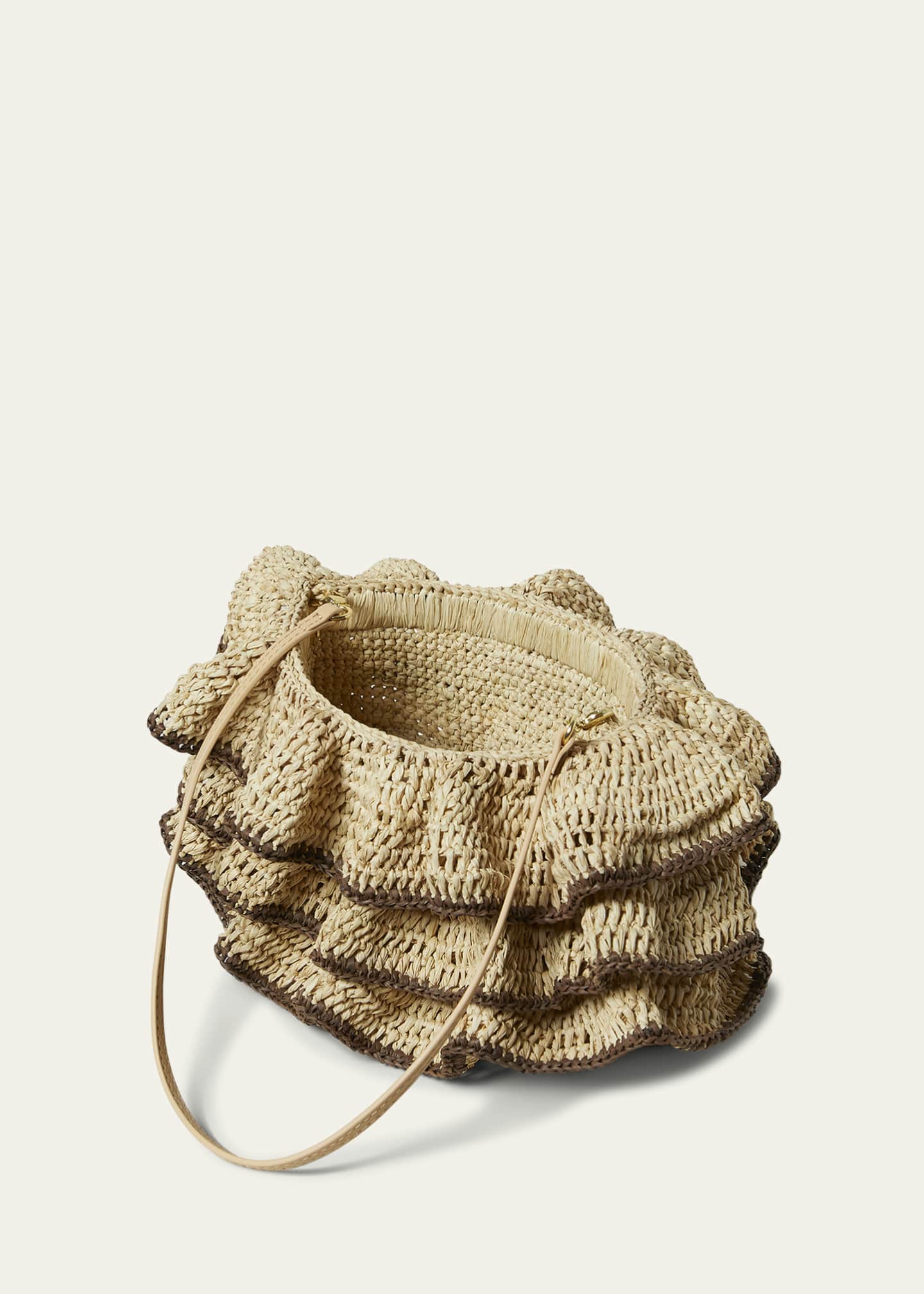 Loeffler Randall Odette Raffia Clutch Bergdorf Goodman