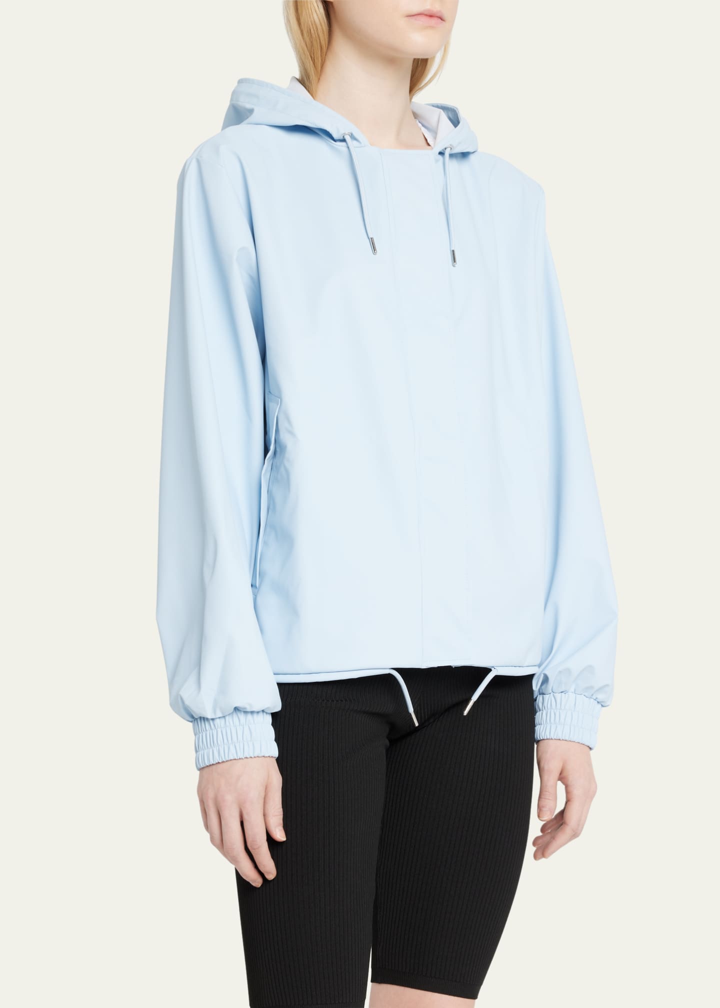 Rains String Short Parka Jacket with Drawstring Hem - Bergdorf Goodman