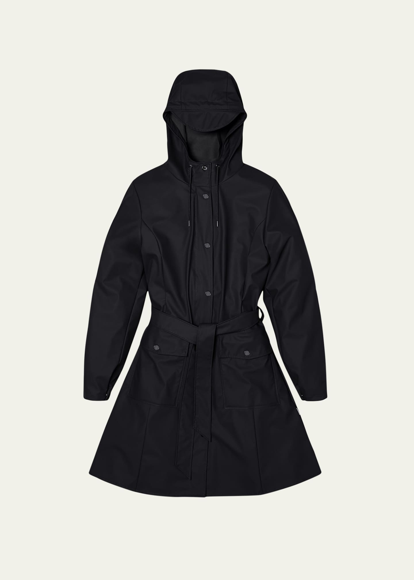 Rains belted raincoat top