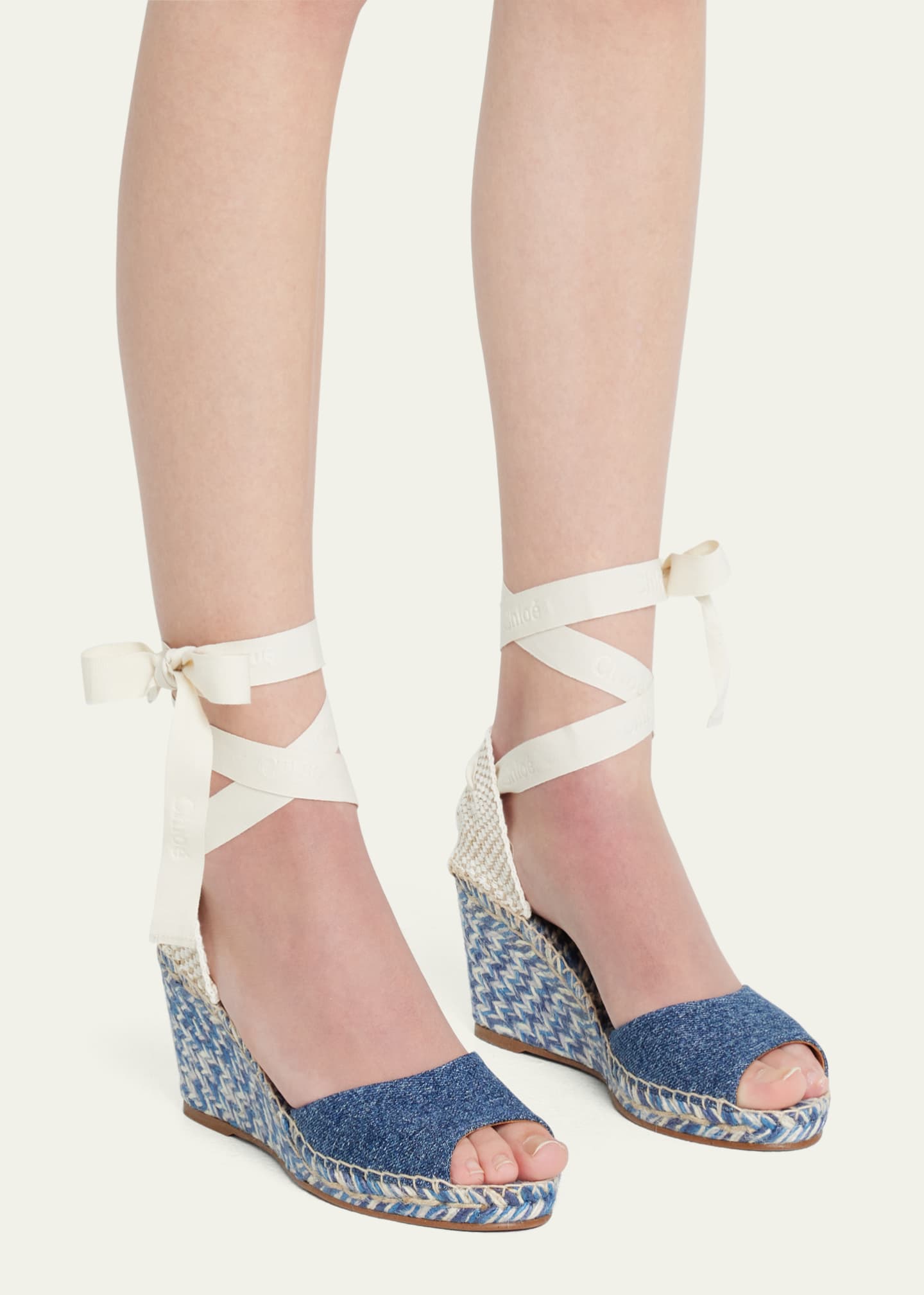 Chloe Pia AnkleWrap Wedge Espadrilles Bergdorf Goodman