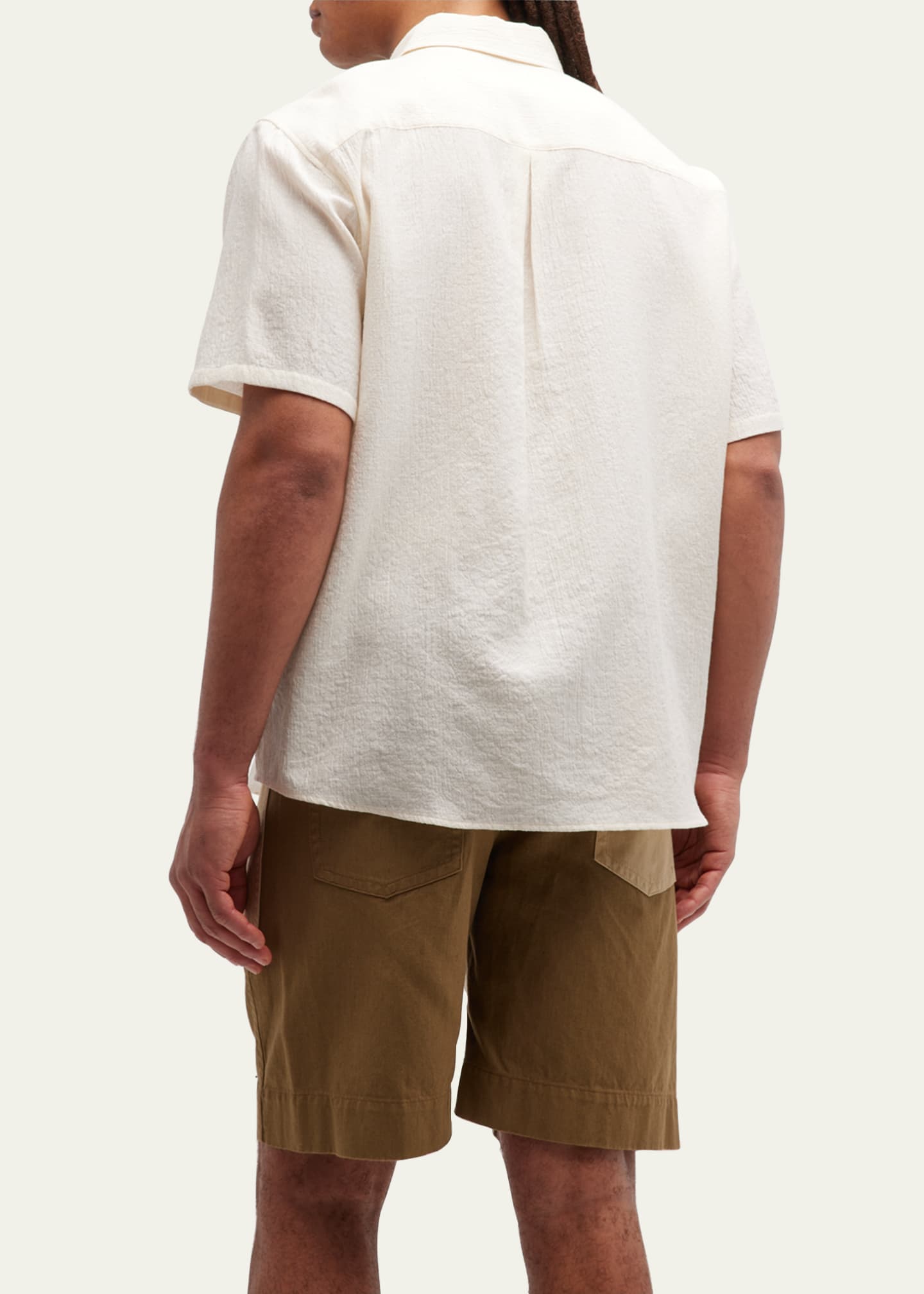 John Elliott Men's Textured Cloak Sport Shirt Bergdorf Goodman