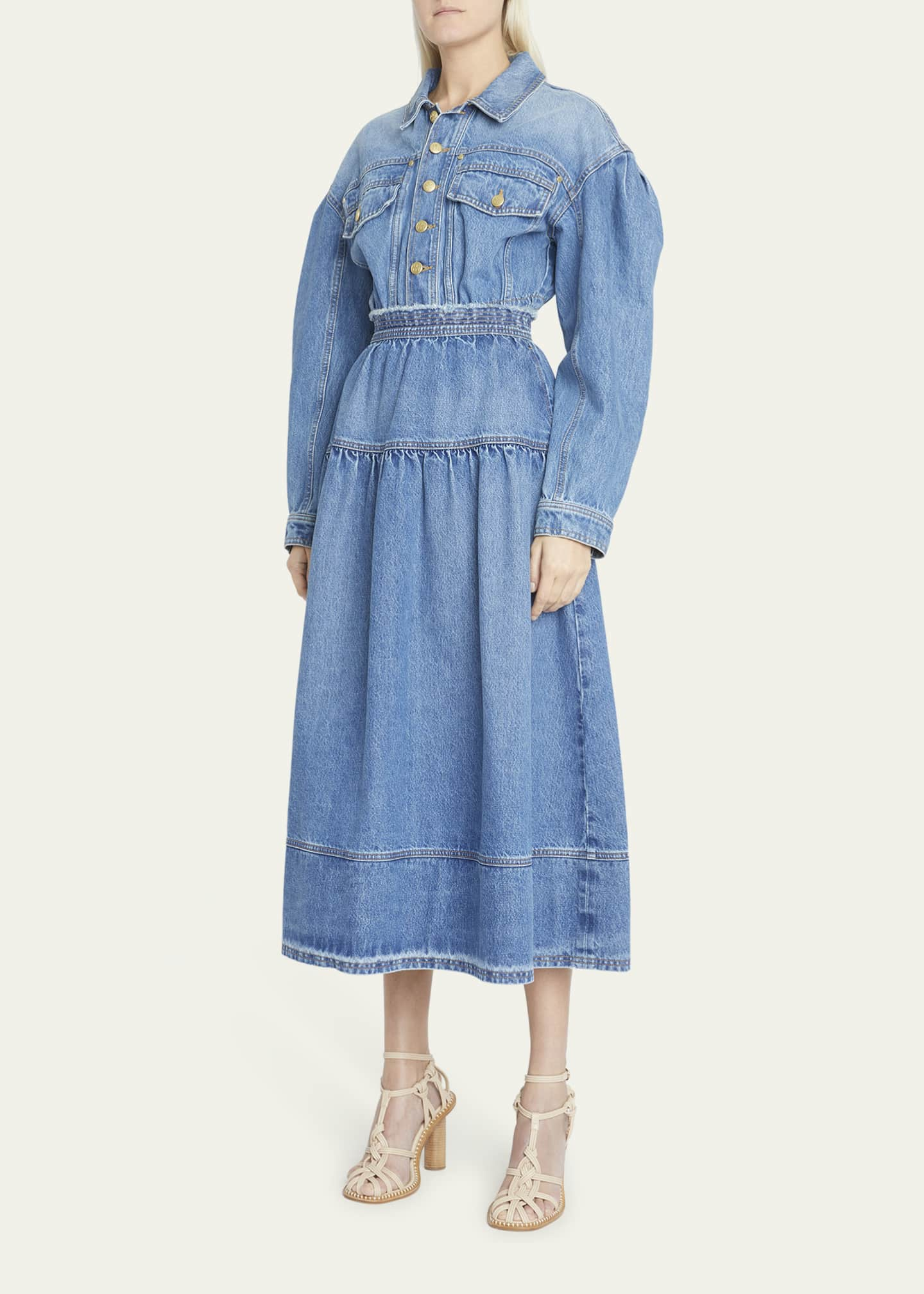 Ulla Denim Midi Skirt