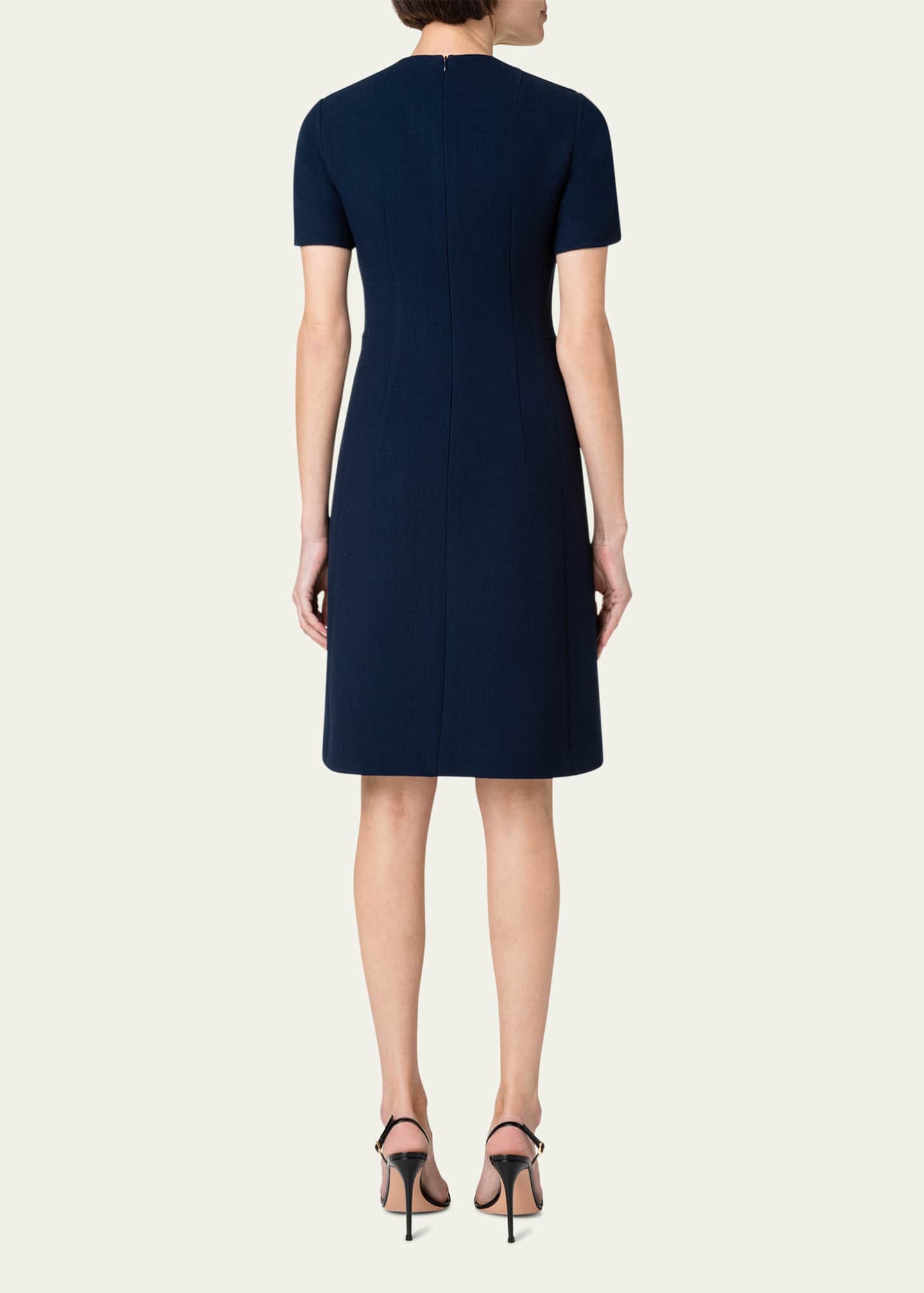 Akris Double-Face A-Line Dress Image 3 of 5