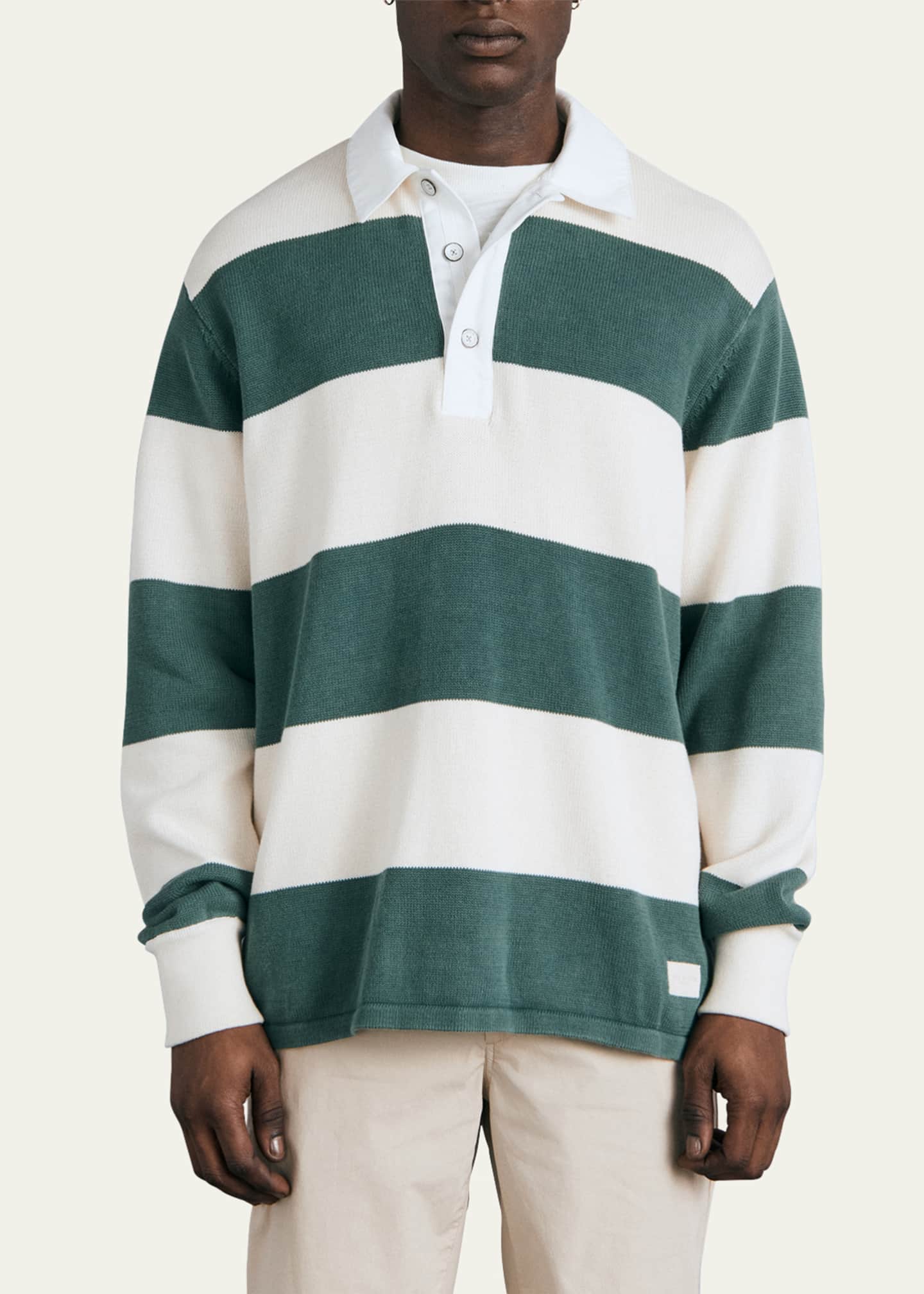 Rag & Bone Men's Eton Striped Knit Rugby Shirt - Bergdorf Goodman
