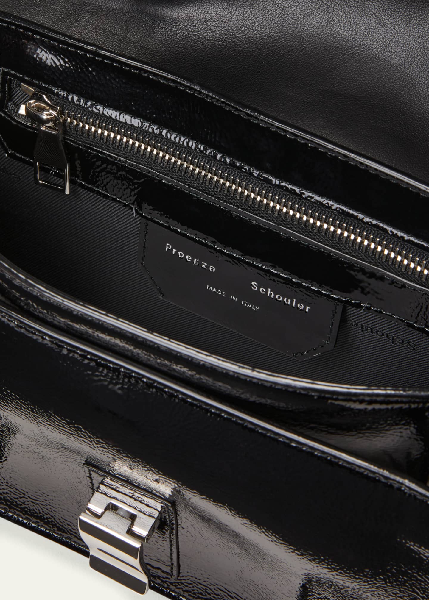 Proenza Schouler Tiny Crinkled Patent Messenger Bag Bergdorf Goodman