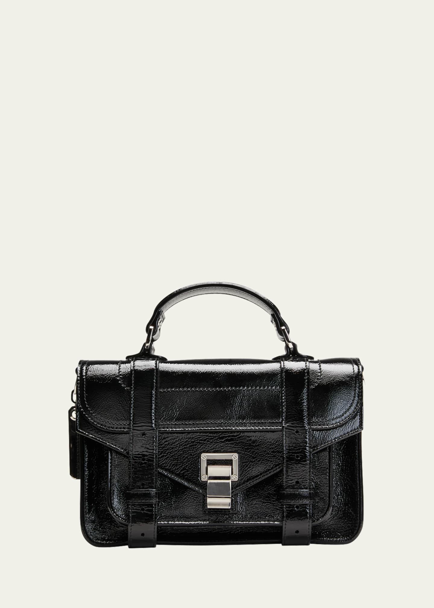 Proenza Schouler Tiny Crinkled Patent Messenger Bag Bergdorf Goodman