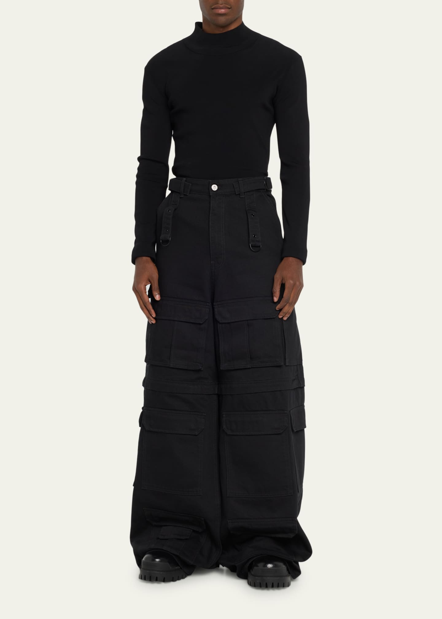 Wide-leg track pants in blue - Reebok X Victoria Beckham