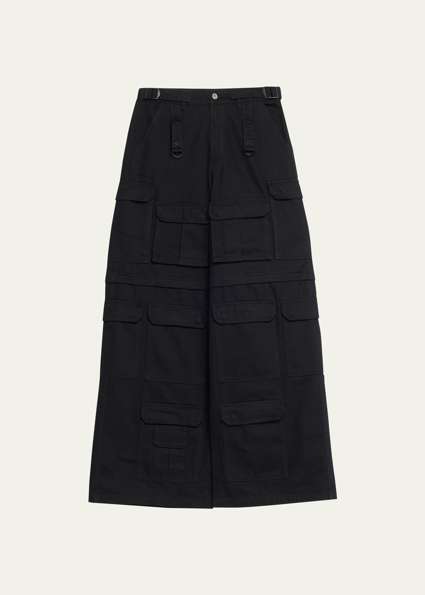 Vetements Men's Multi-Pocket Wide Cargo Pants