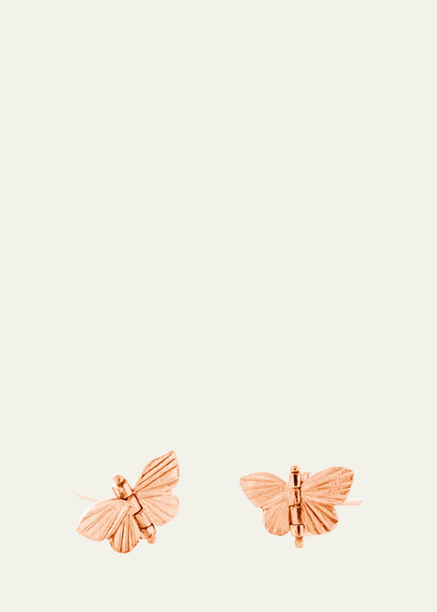 James Banks 14K Rose Gold Baby Asterope Hinge Stud Earrings