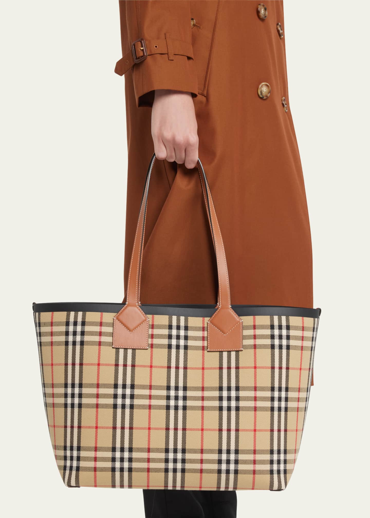 Burberry medium check tote bag outlet