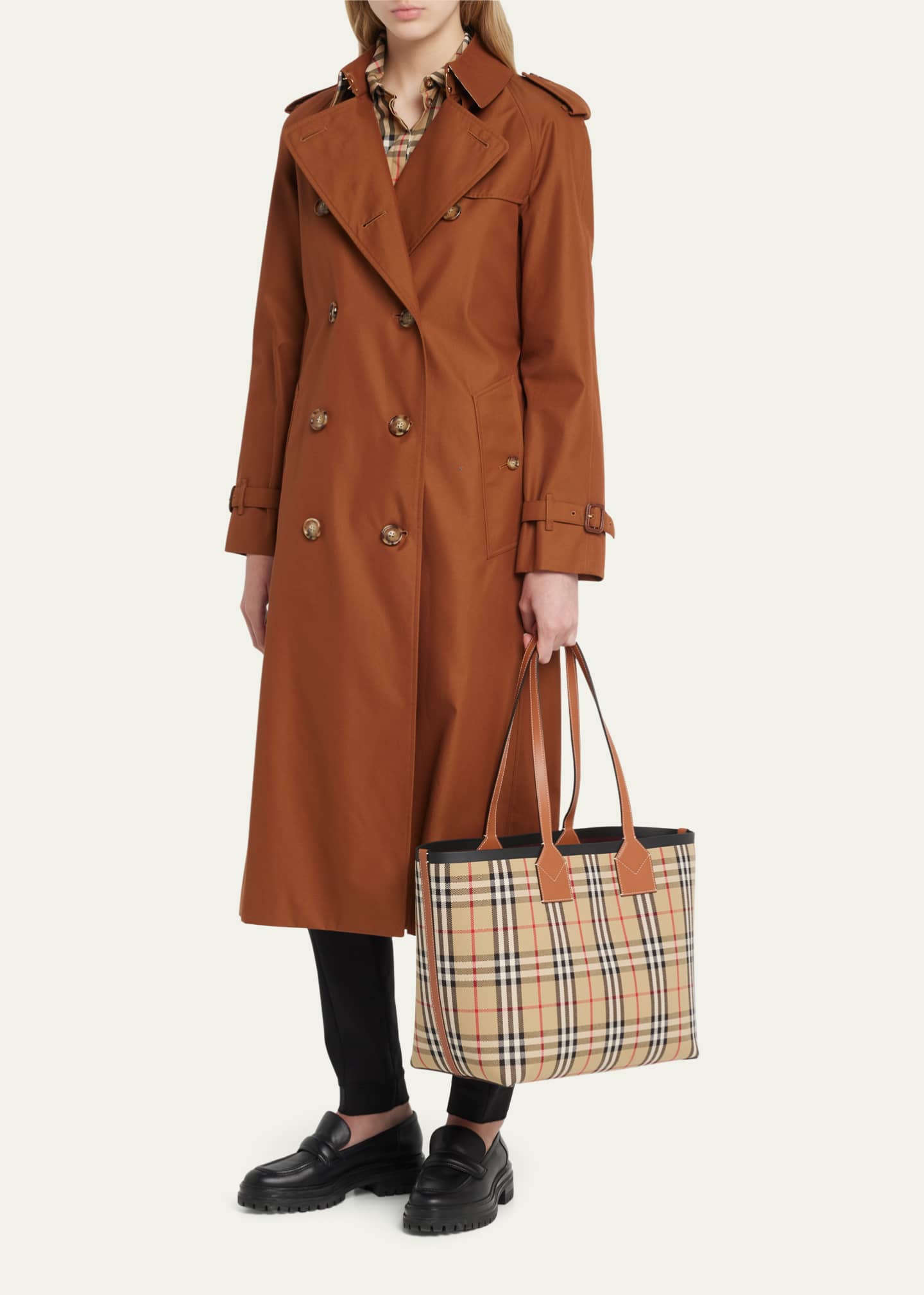 Burberry medium check tote store