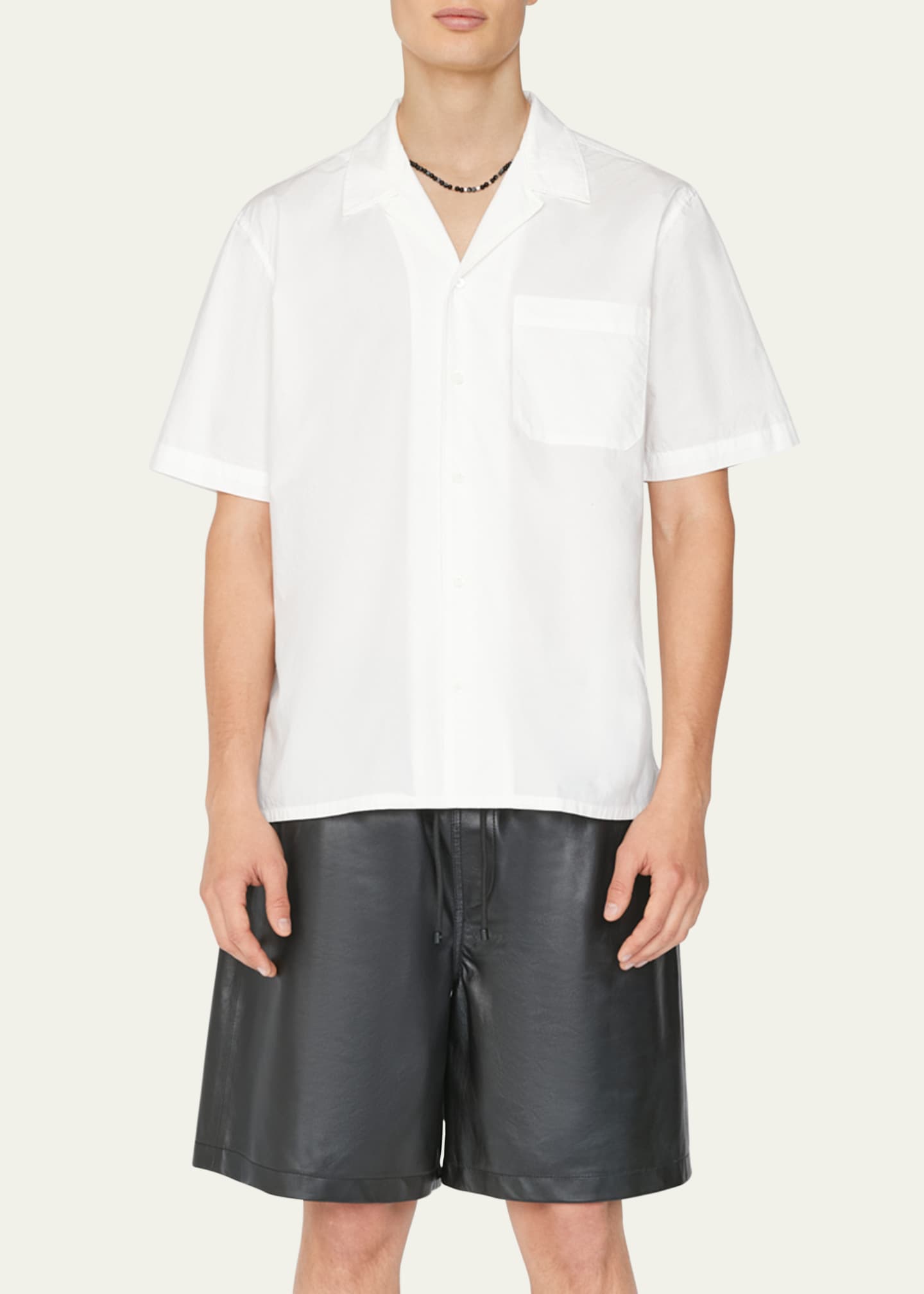 FRAME Men's Cotton Camp Shirt Bergdorf Goodman