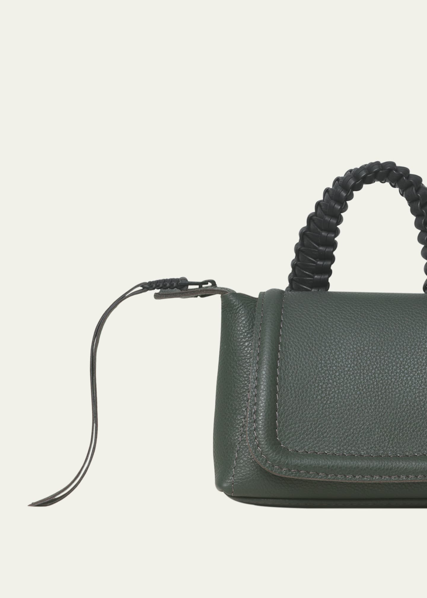 Callista Mini Grained Leather Top-Handle Bag Image 4 of 4