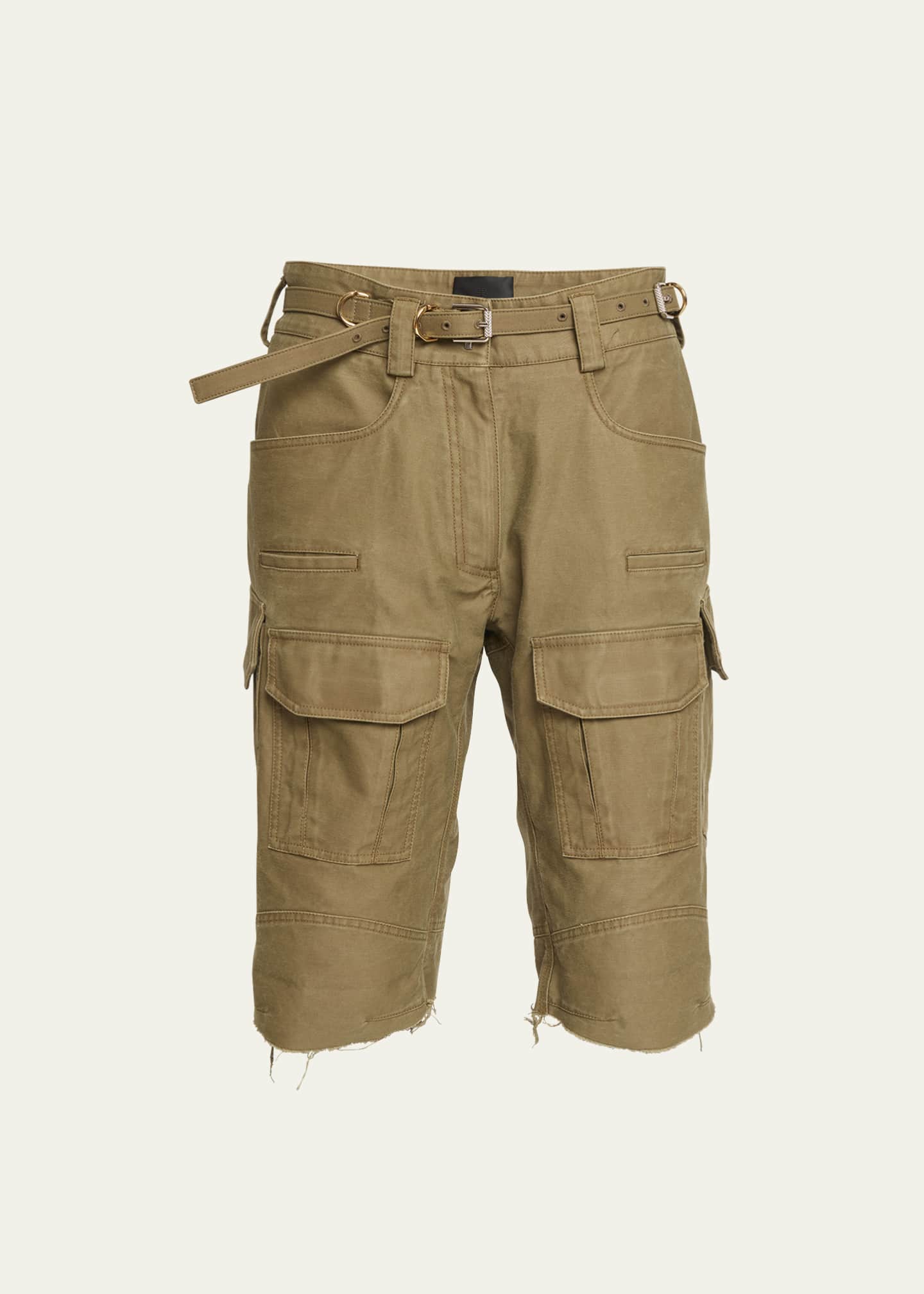 Givenchy Belted Cargo-Style Bermuda Shorts