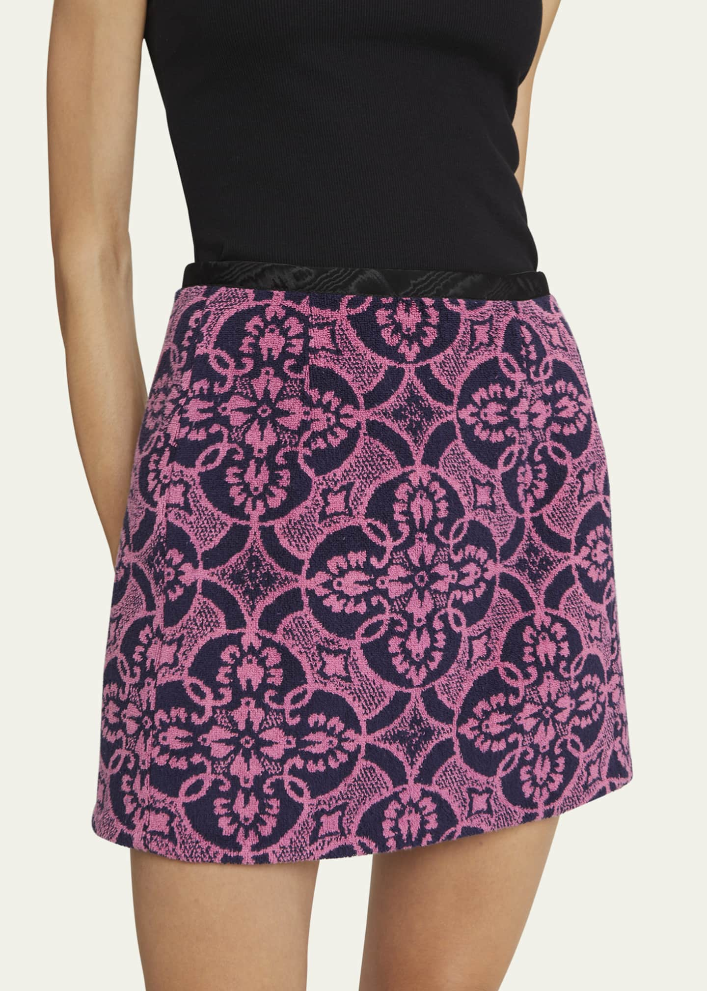 Marine Serre Oriental Mini Skirt - Bergdorf Goodman