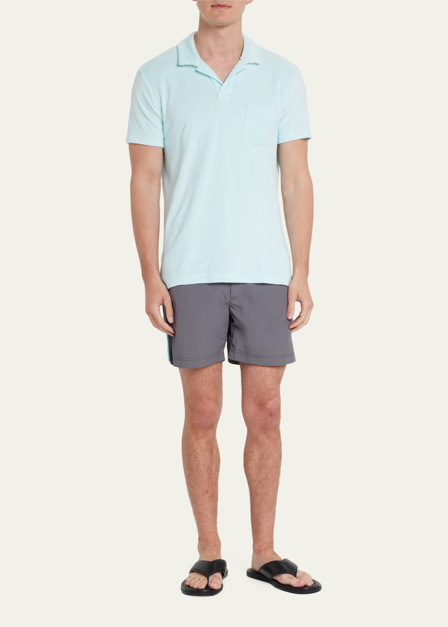 Orlebar Brown Men's Terry Towelling Polo Shirt - Bergdorf Goodman