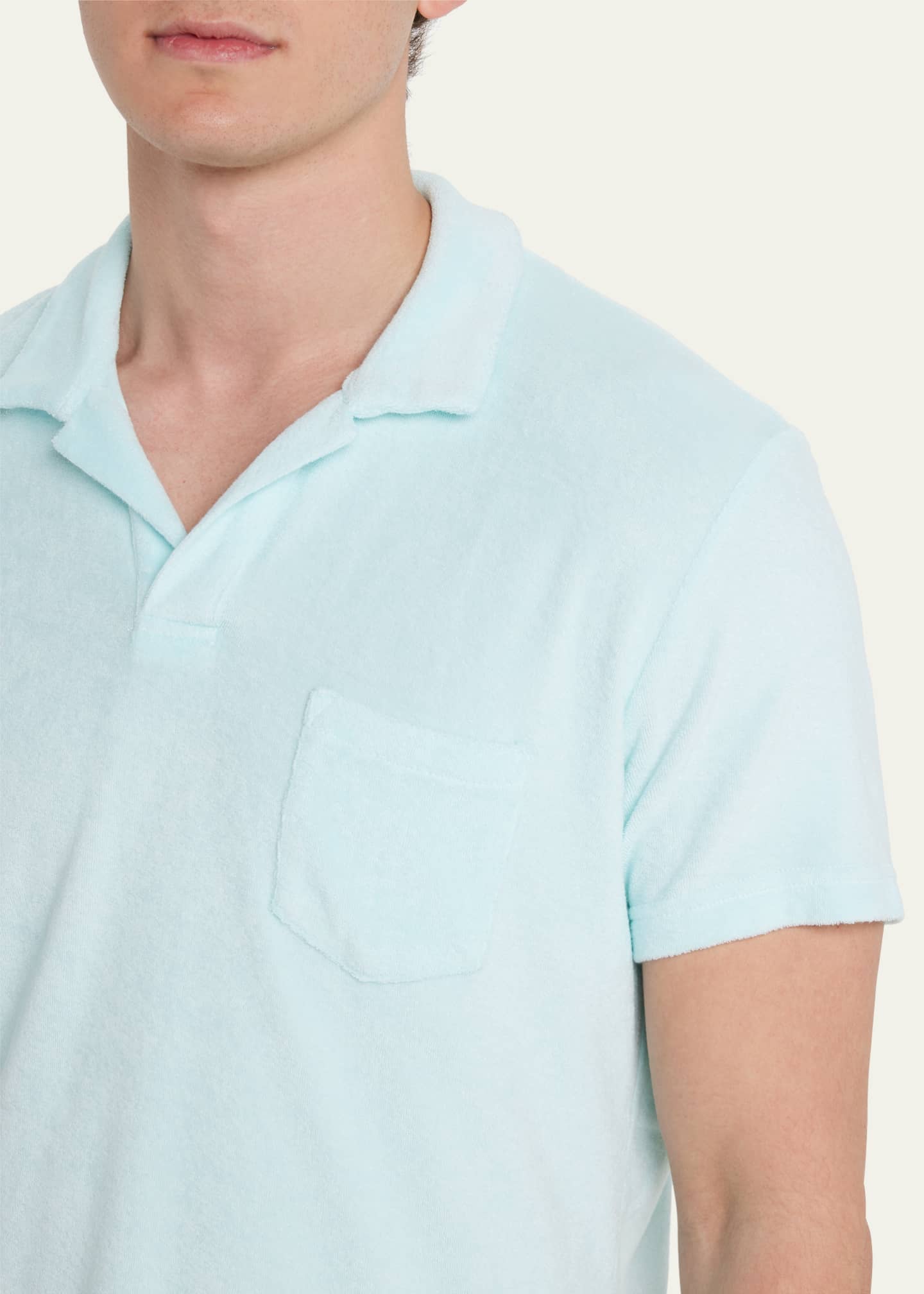 Orlebar Brown Men's Terry Towelling Polo Shirt - Bergdorf Goodman