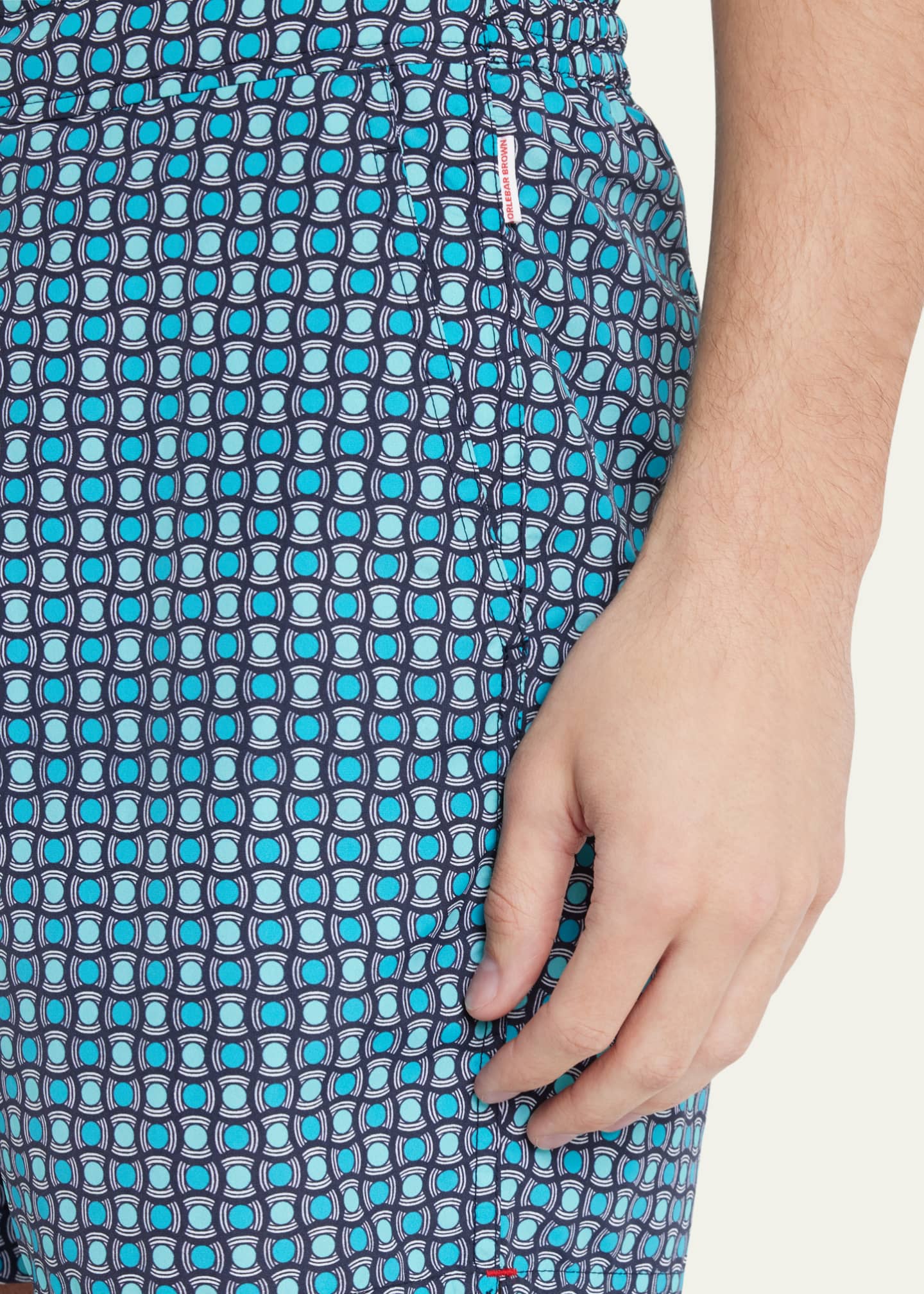 Orlebar Brown Men's Standard Geometric Swim Trunks Bergdorf Goodman