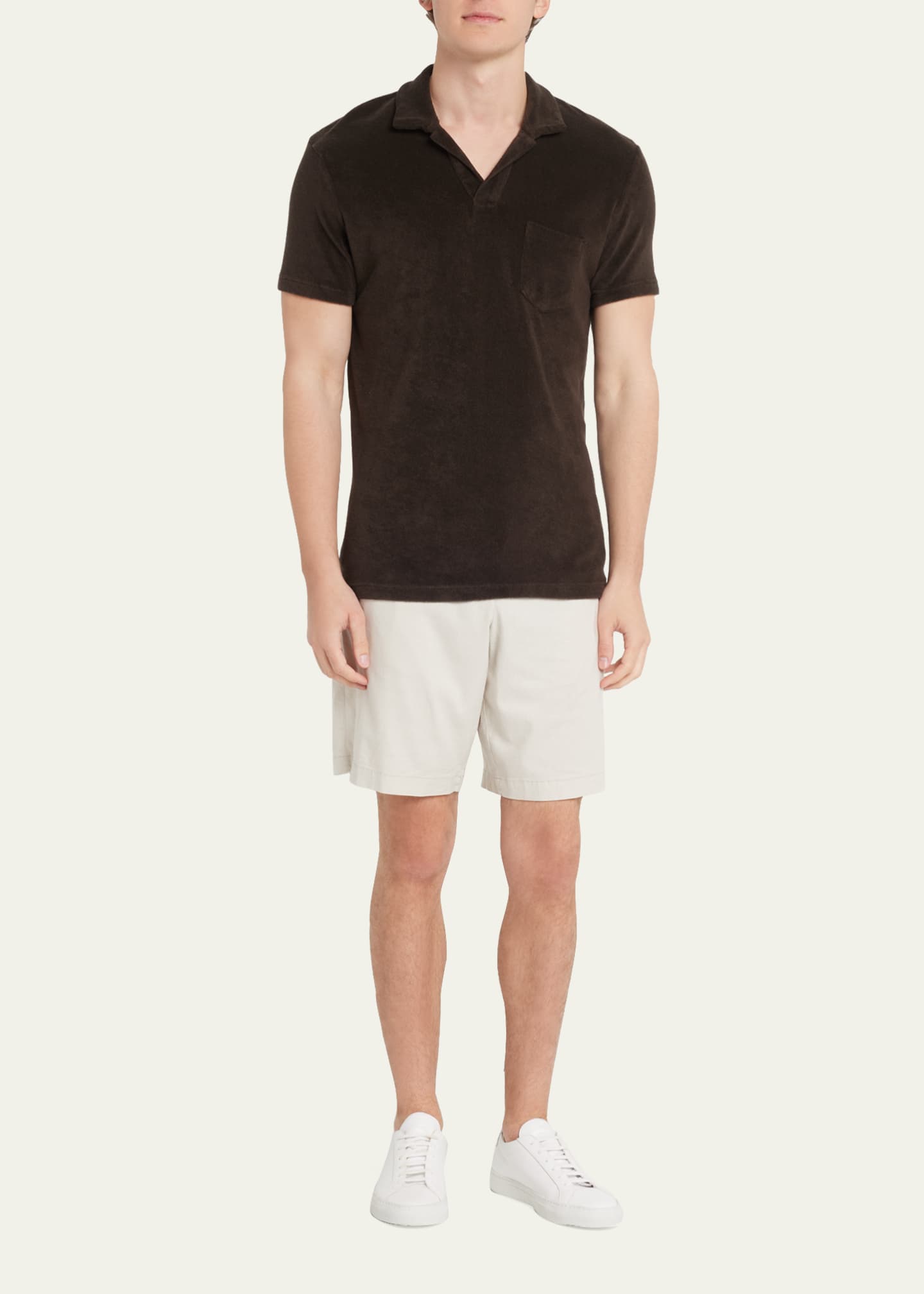 Orlebar Brown Men's Terry Towelling Polo Shirt - Bergdorf Goodman