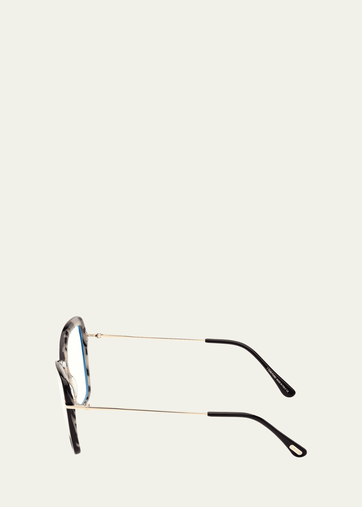 TOM FORD Blue Blocking Mixed-Media Butterfly Glasses Image 2 of 2