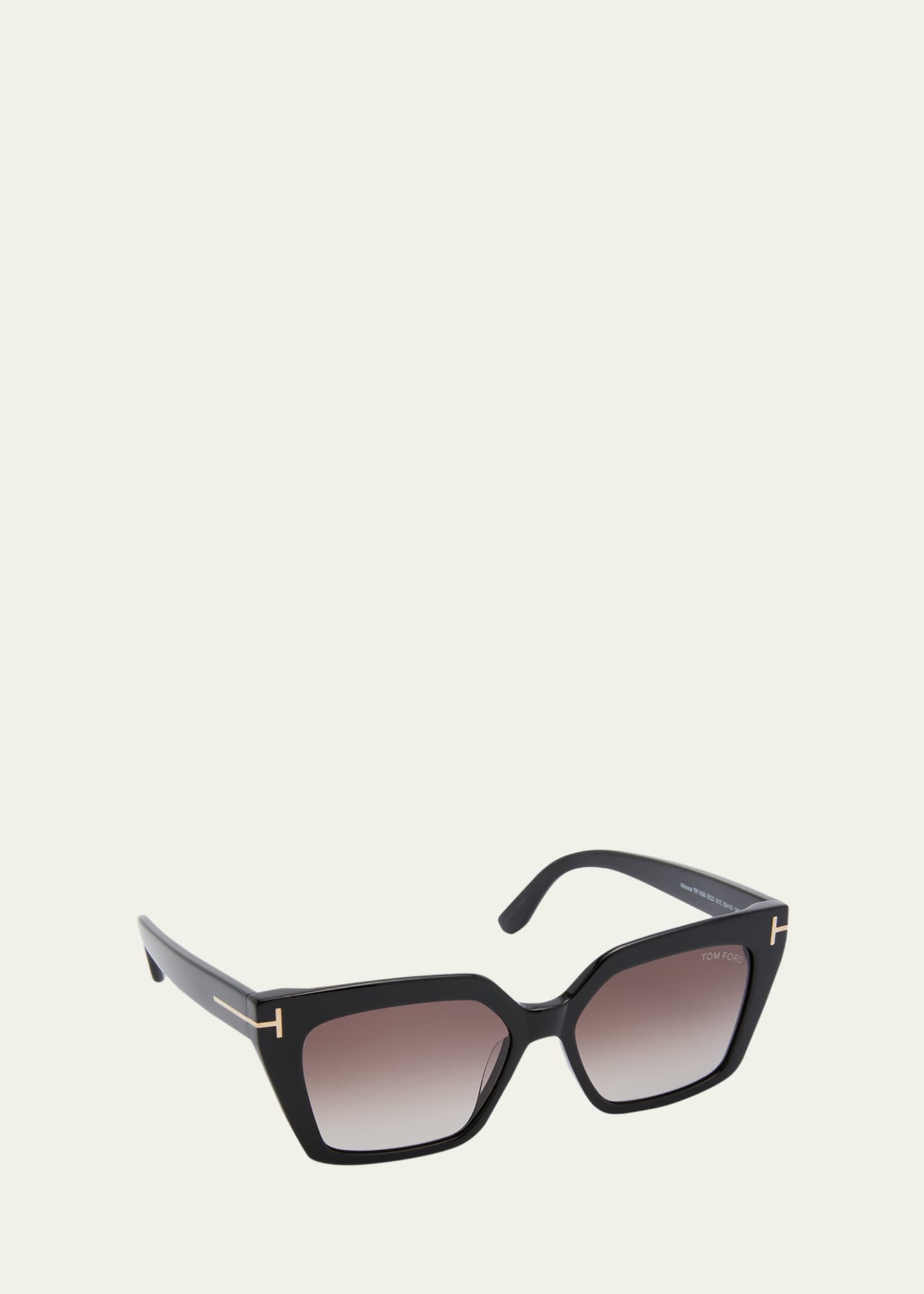 TOM FORD Winona Acetate T-Logo Cat-Eye Sunglasses - Bergdorf Goodman