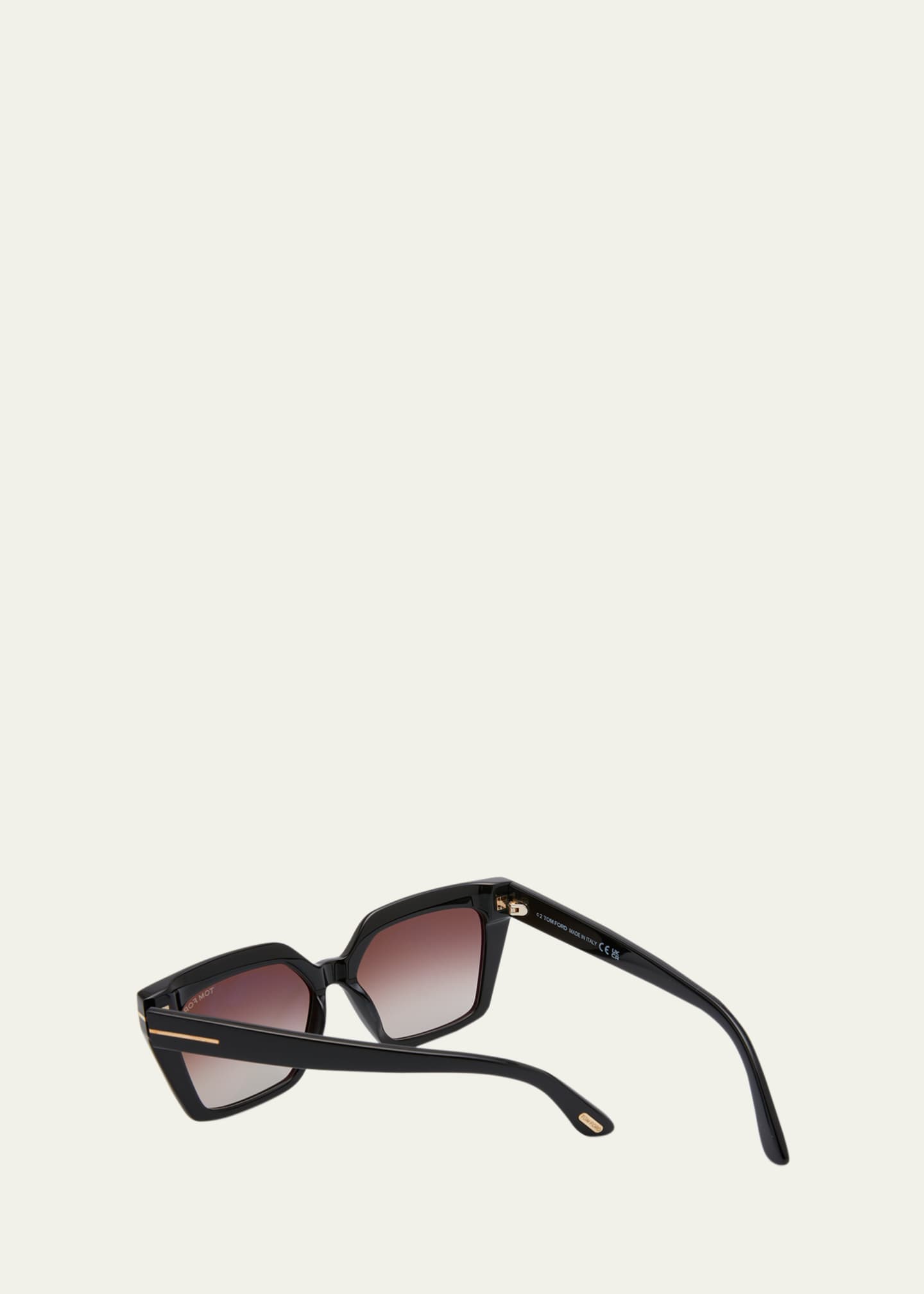 TOM FORD Winona Acetate T-Logo Cat-Eye Sunglasses - Bergdorf Goodman