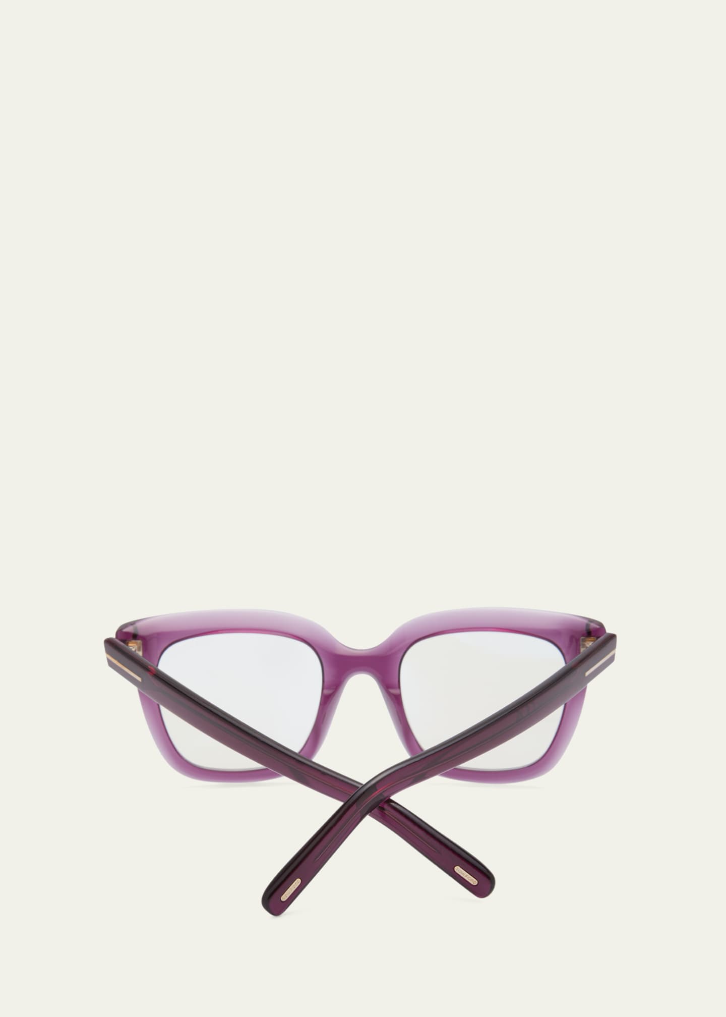TOM FORD Violet Blue Blocking Square Acetate Glasses