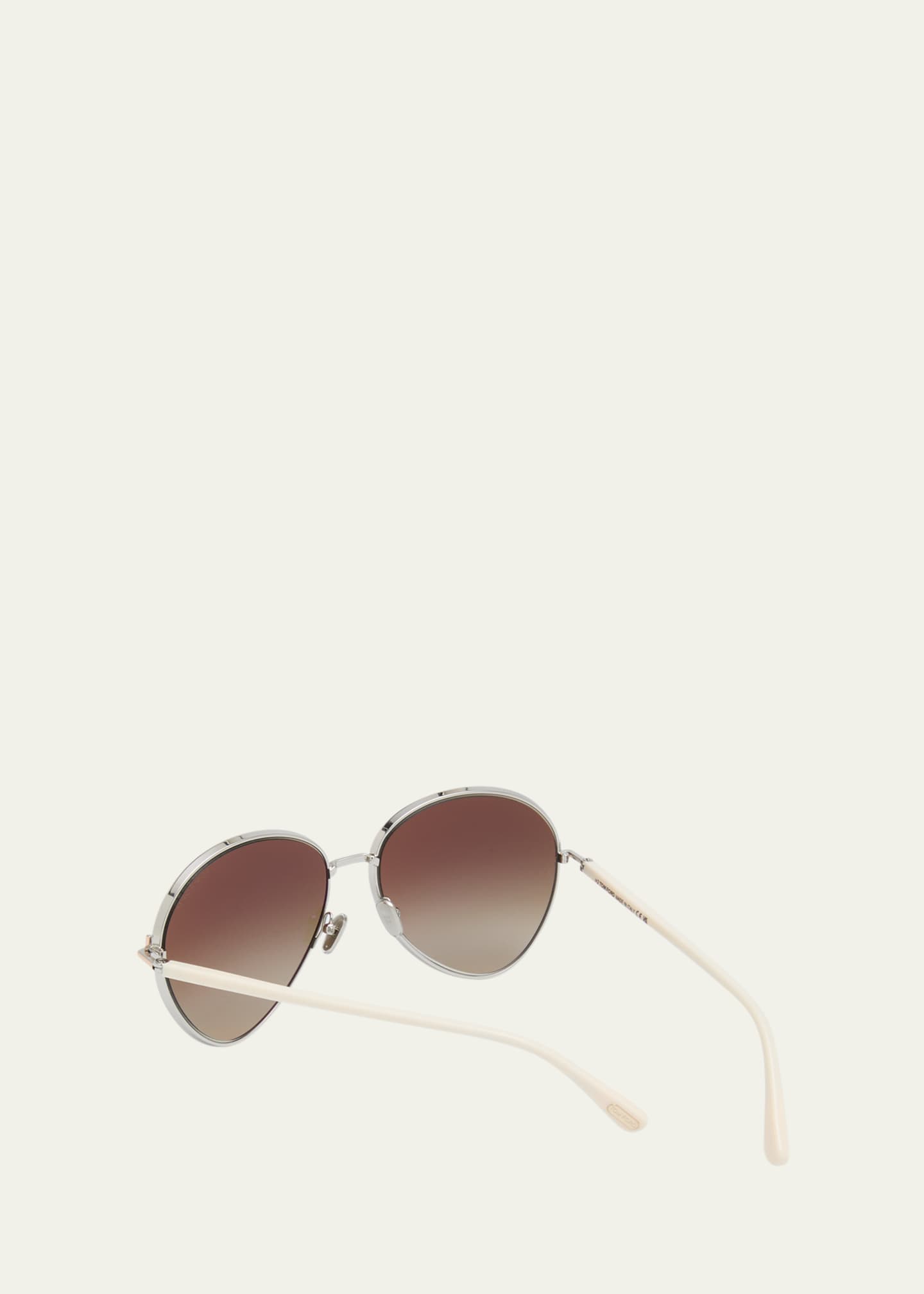 Tom ford round metal sunglasses outlet