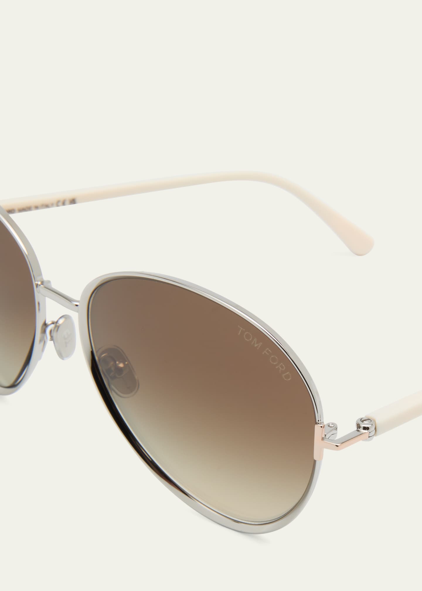 Tom ford hotsell round metal sunglasses