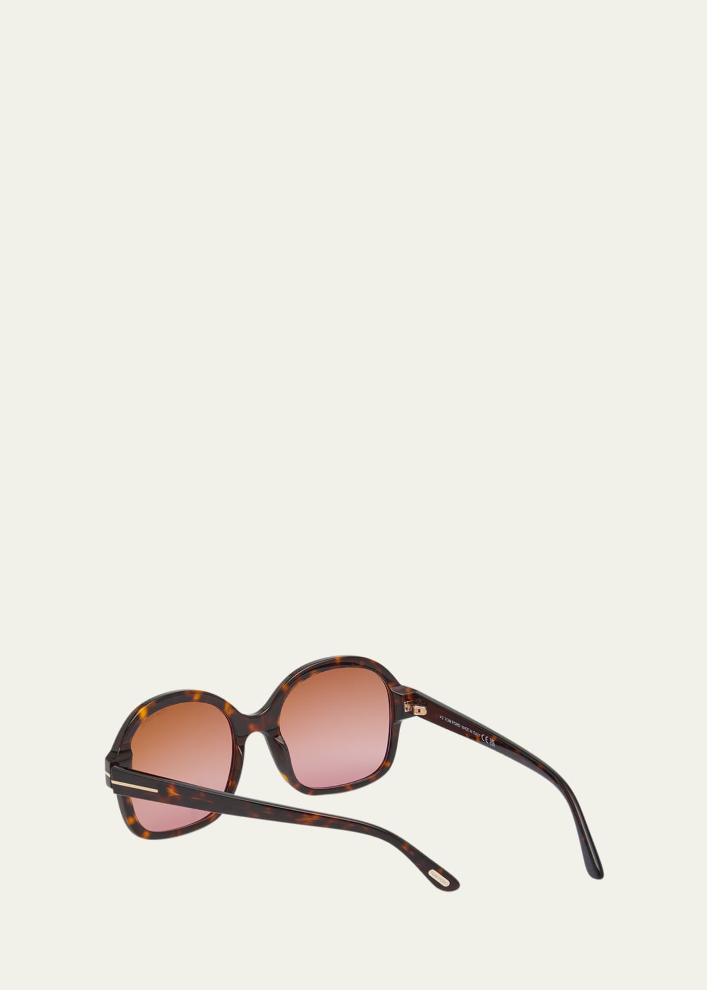 Tom ford round best sale tortoise shell glasses