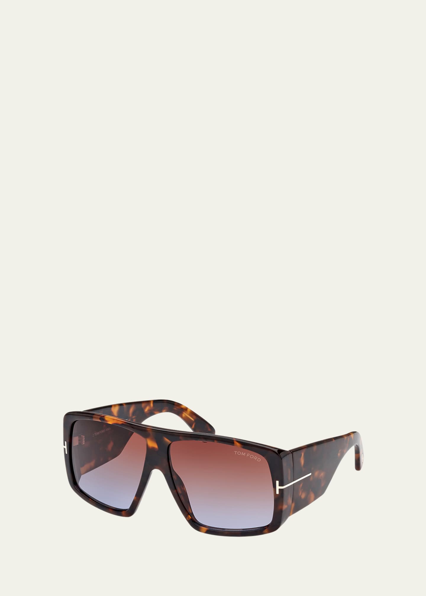 TOM FORD Gradient Square Havana Acetate Sunglasses Bergdorf Goodman