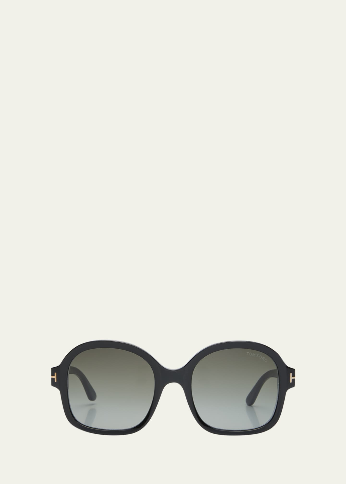 TOM FORD Gradient Round Acetate Sunglasses