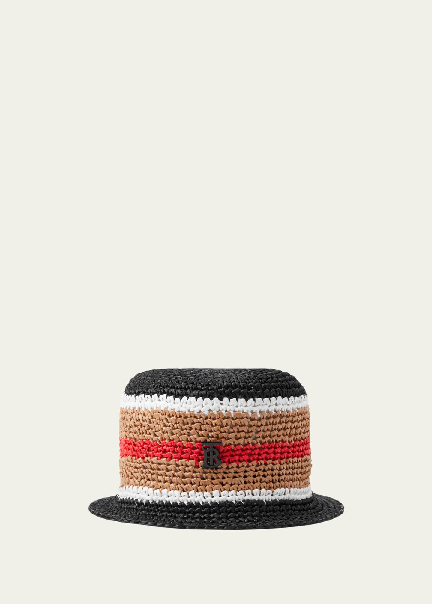 Burberry TB Monogram Striped Bucket Hat Bergdorf Goodman