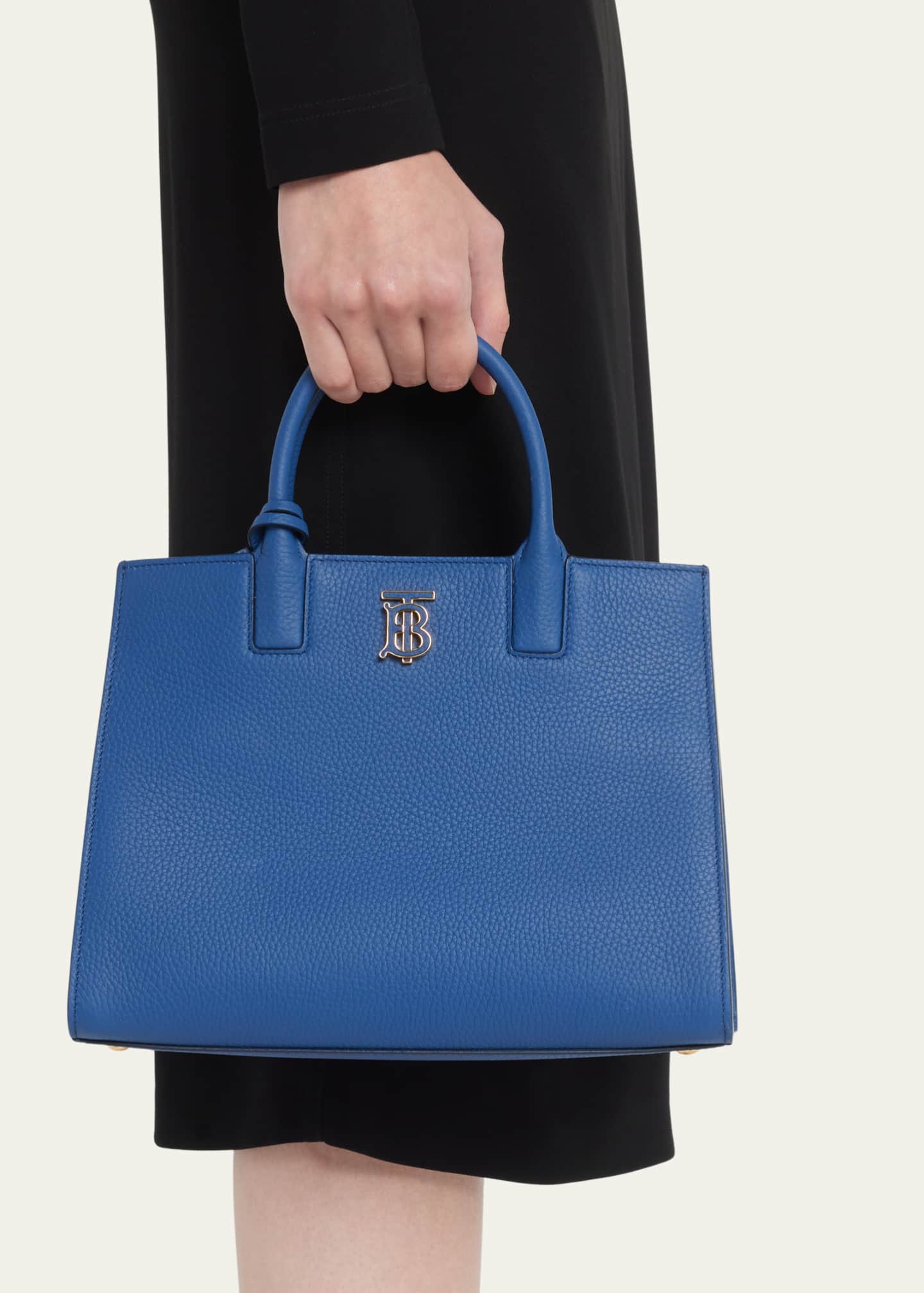 Burberry Frances Grainy Leather TopHandle Bag Bergdorf Goodman