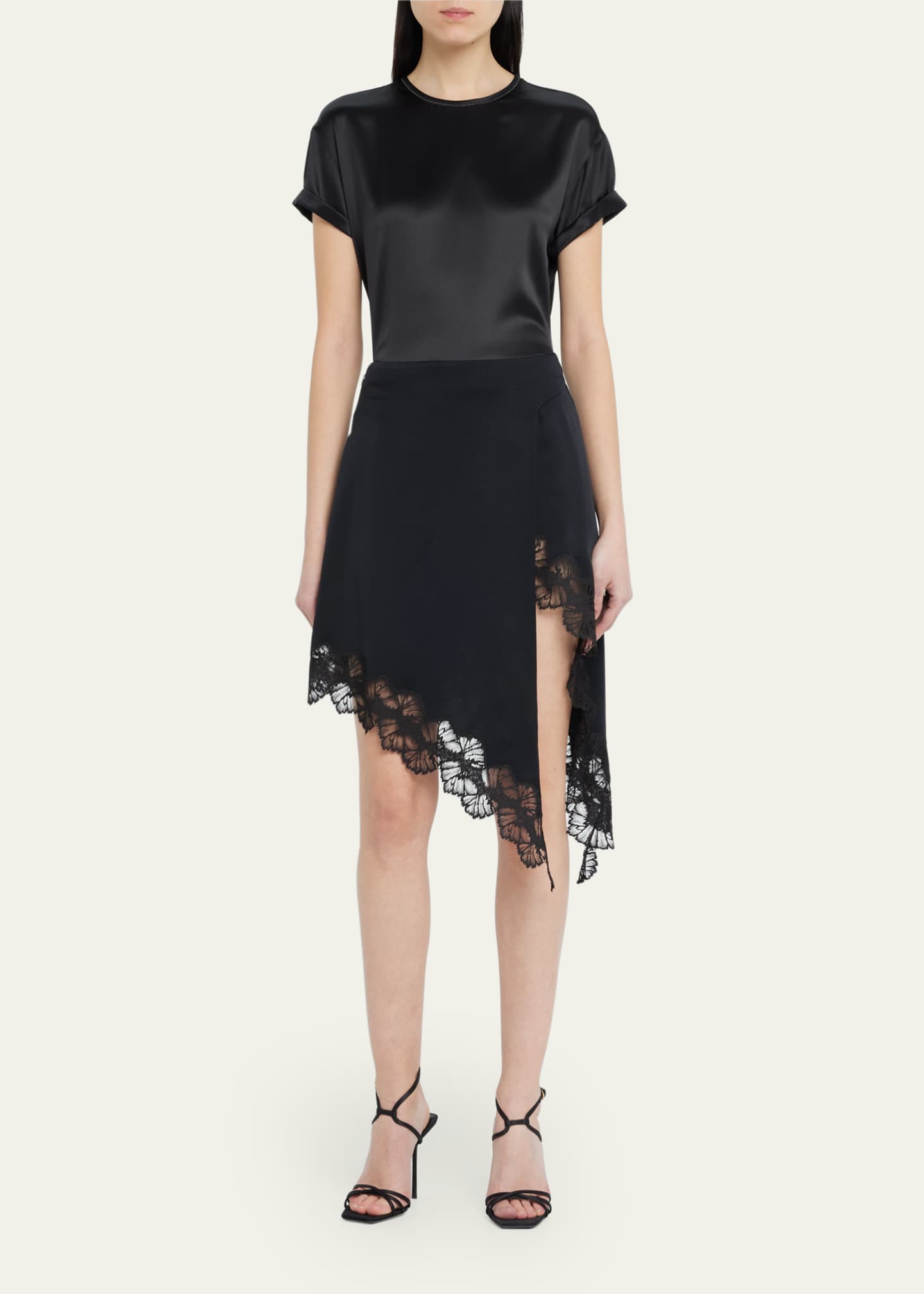 Stella Mccartney Garden Print Asymmetric Skirt Skirts 600042644grn main image 0