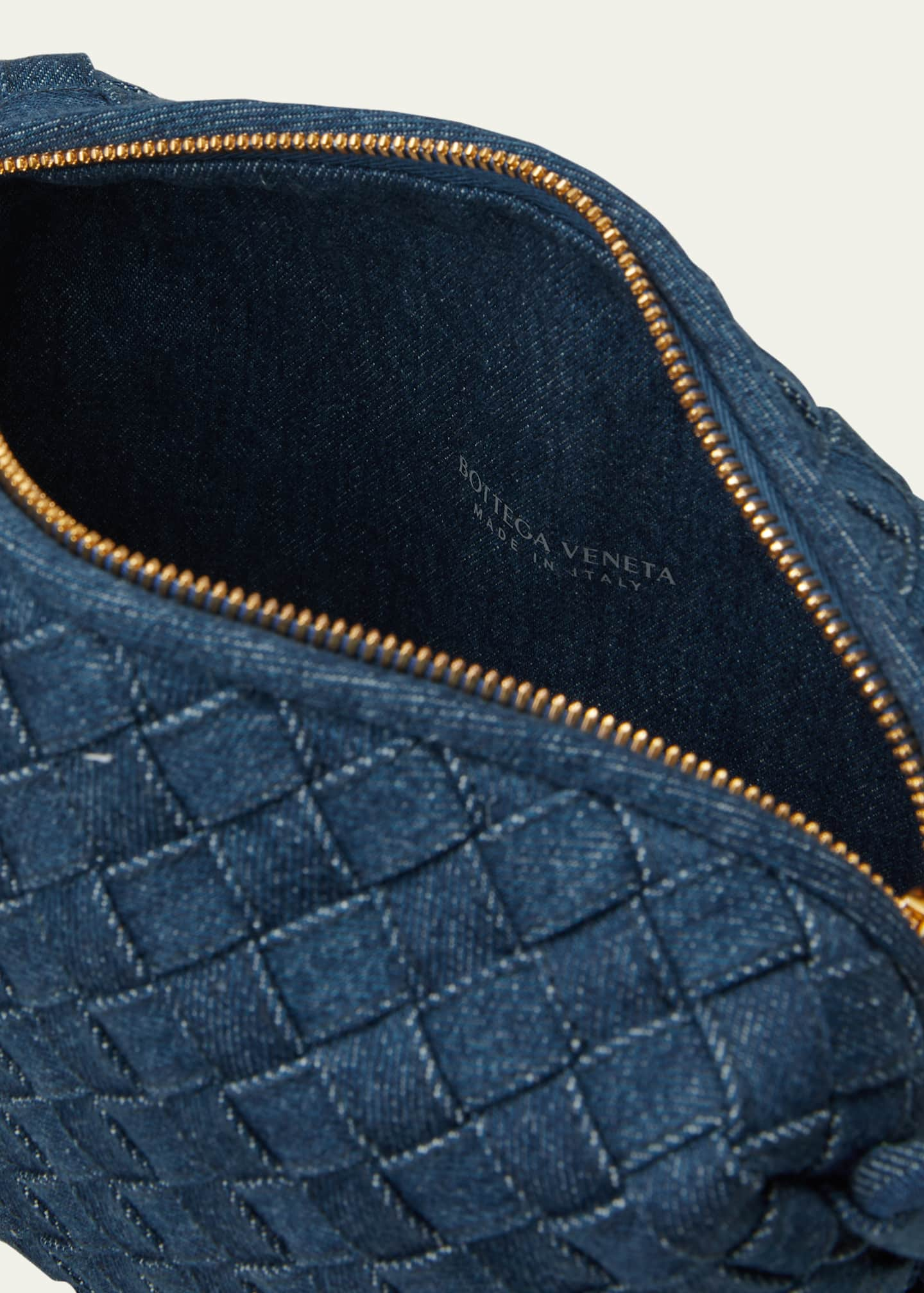 BOTTEGA VENETA Intrecciato Denim Duffle Bag for Men