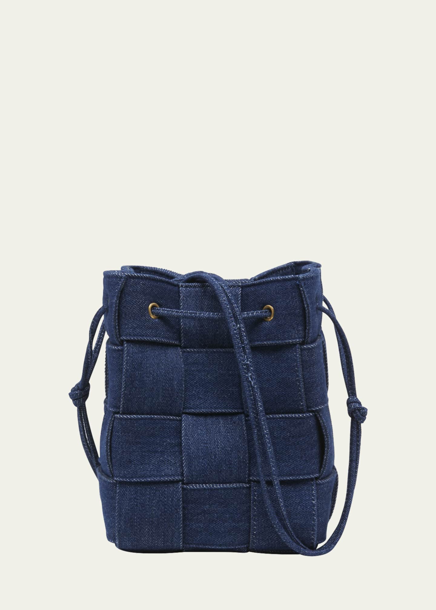Cross-Body Bucket Bag Messenger Bag Shoulder Handbag Denim