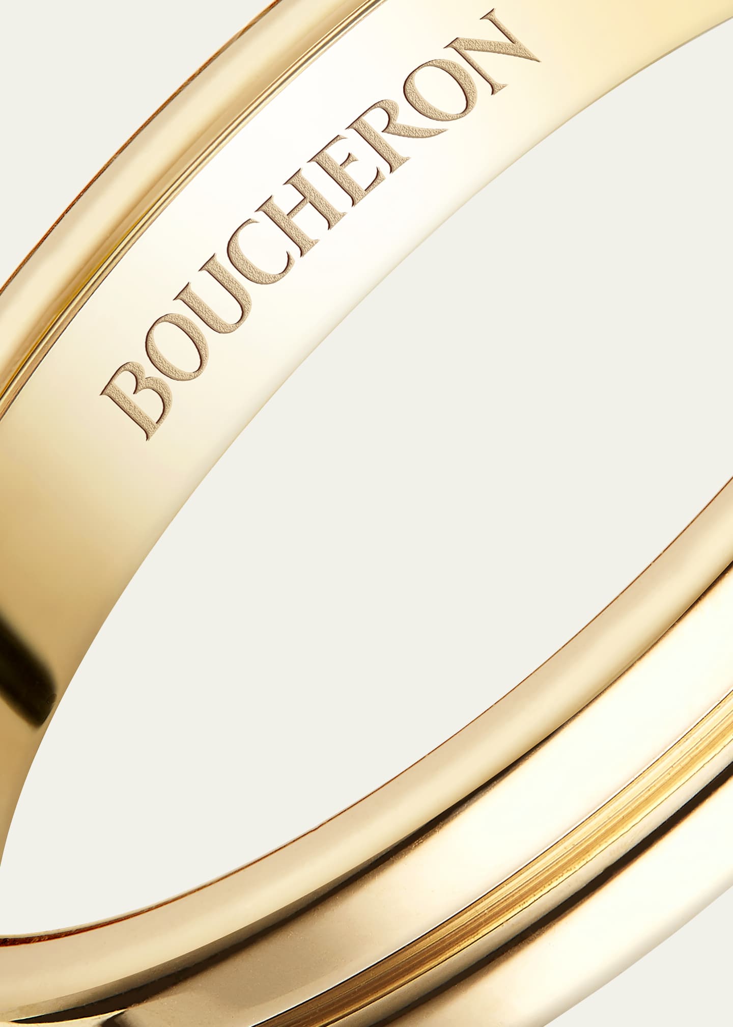 Boucheron 18k Gold Double Godron Wedding Band Image 3 of 3