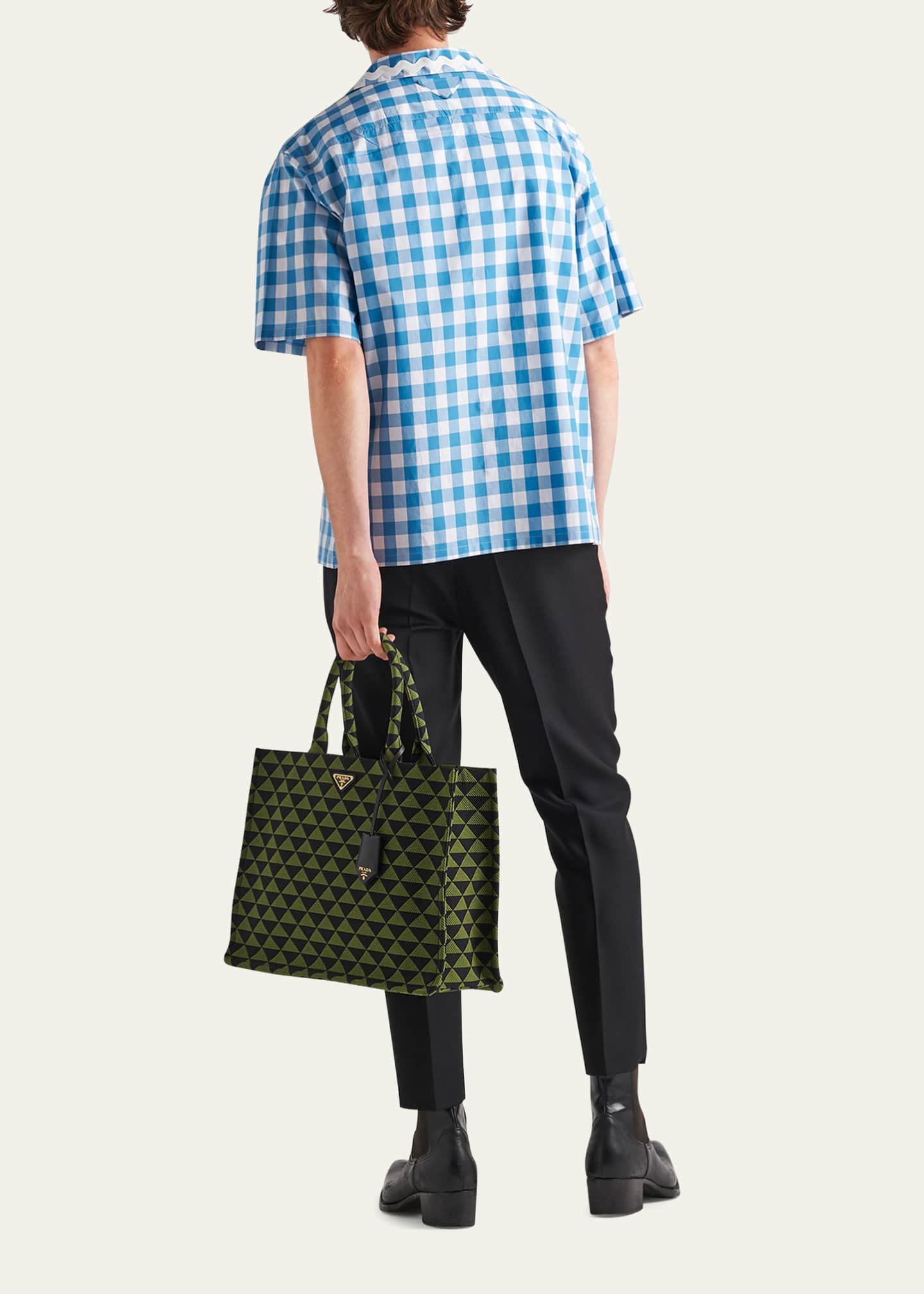 Prada gingham bag clearance